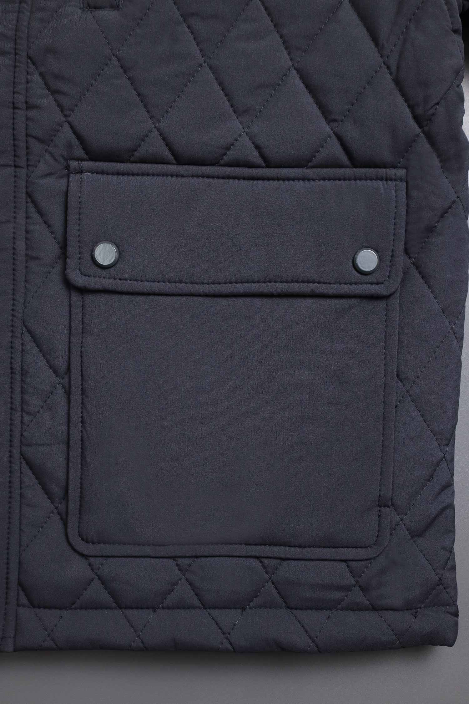 Turbo Placket Pockets Quilted Puffer Jacket - Image 15