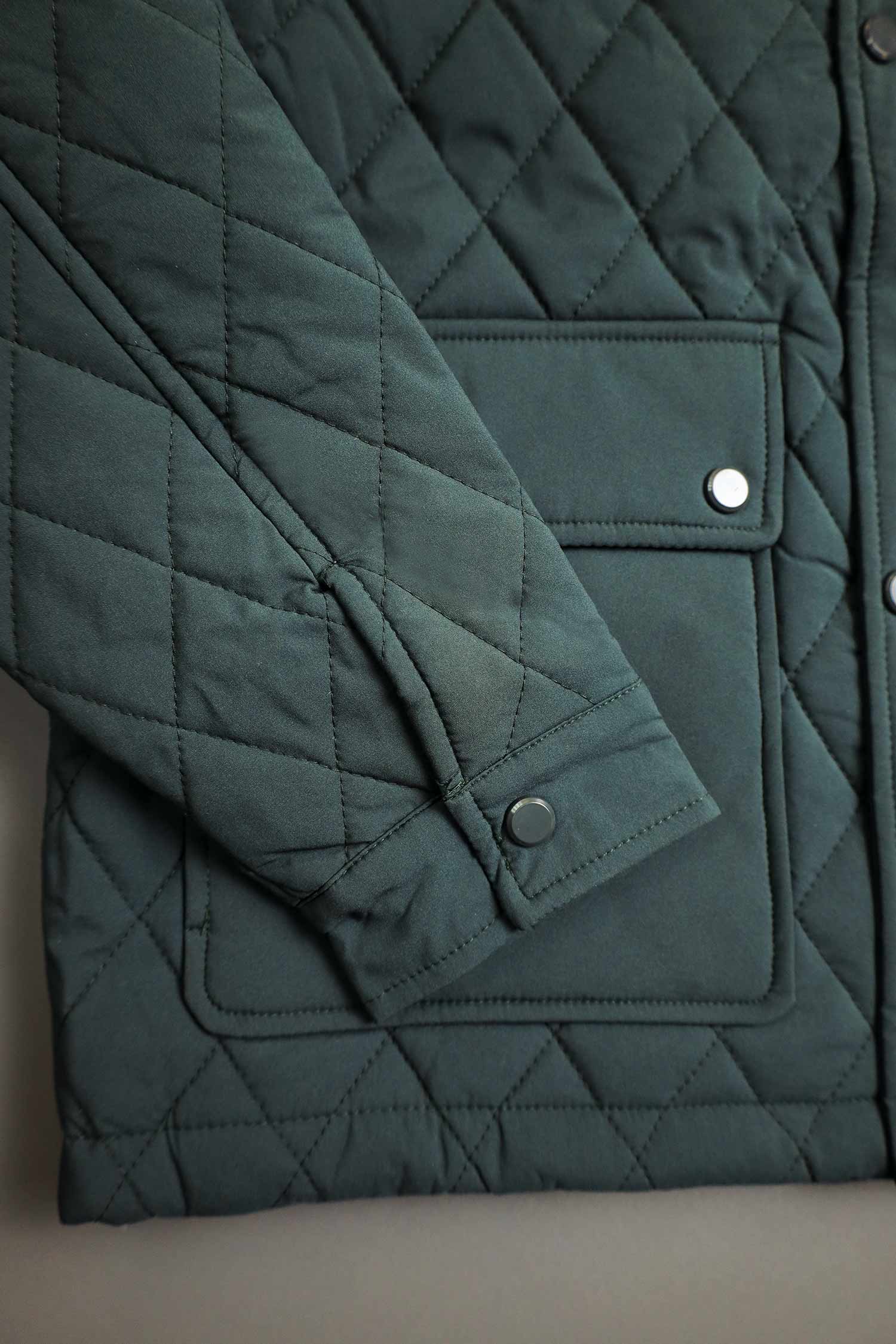 Turbo Placket Pockets Quilted Puffer Jacket - Image 10