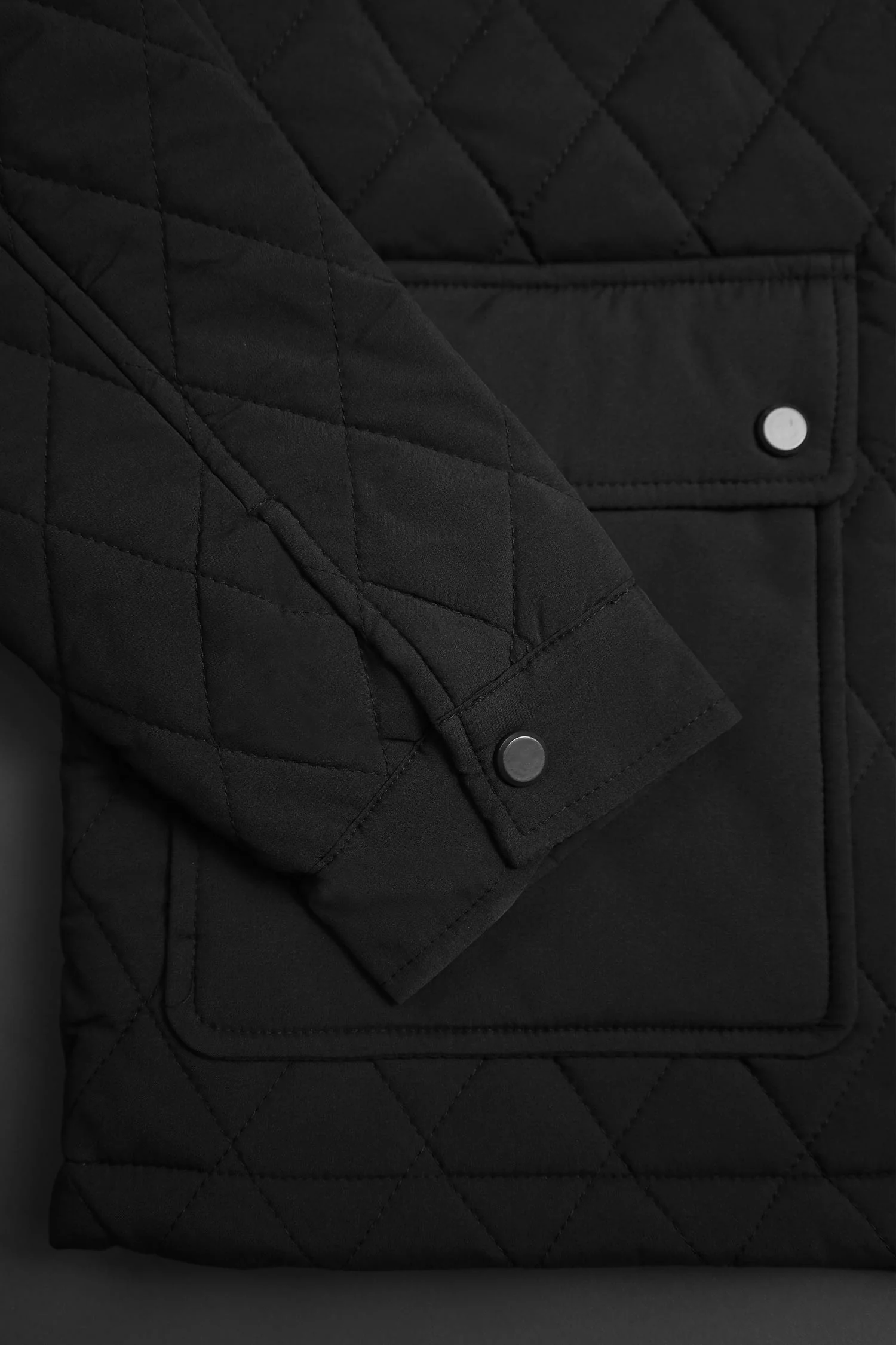 Turbo Placket Pockets Quilted Puffer Jacket - Image 5