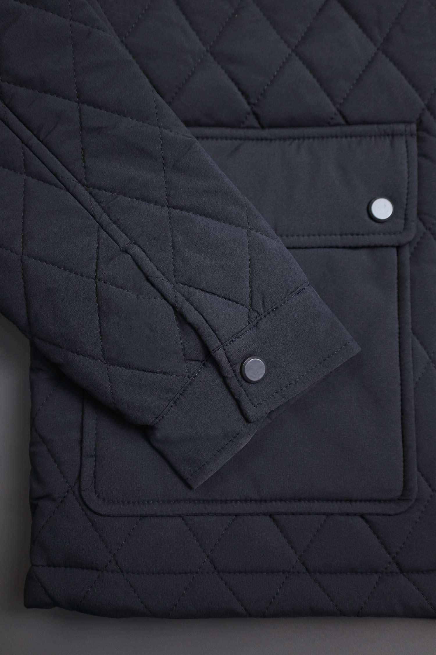Turbo Placket Pockets Quilted Puffer Jacket - Image 14