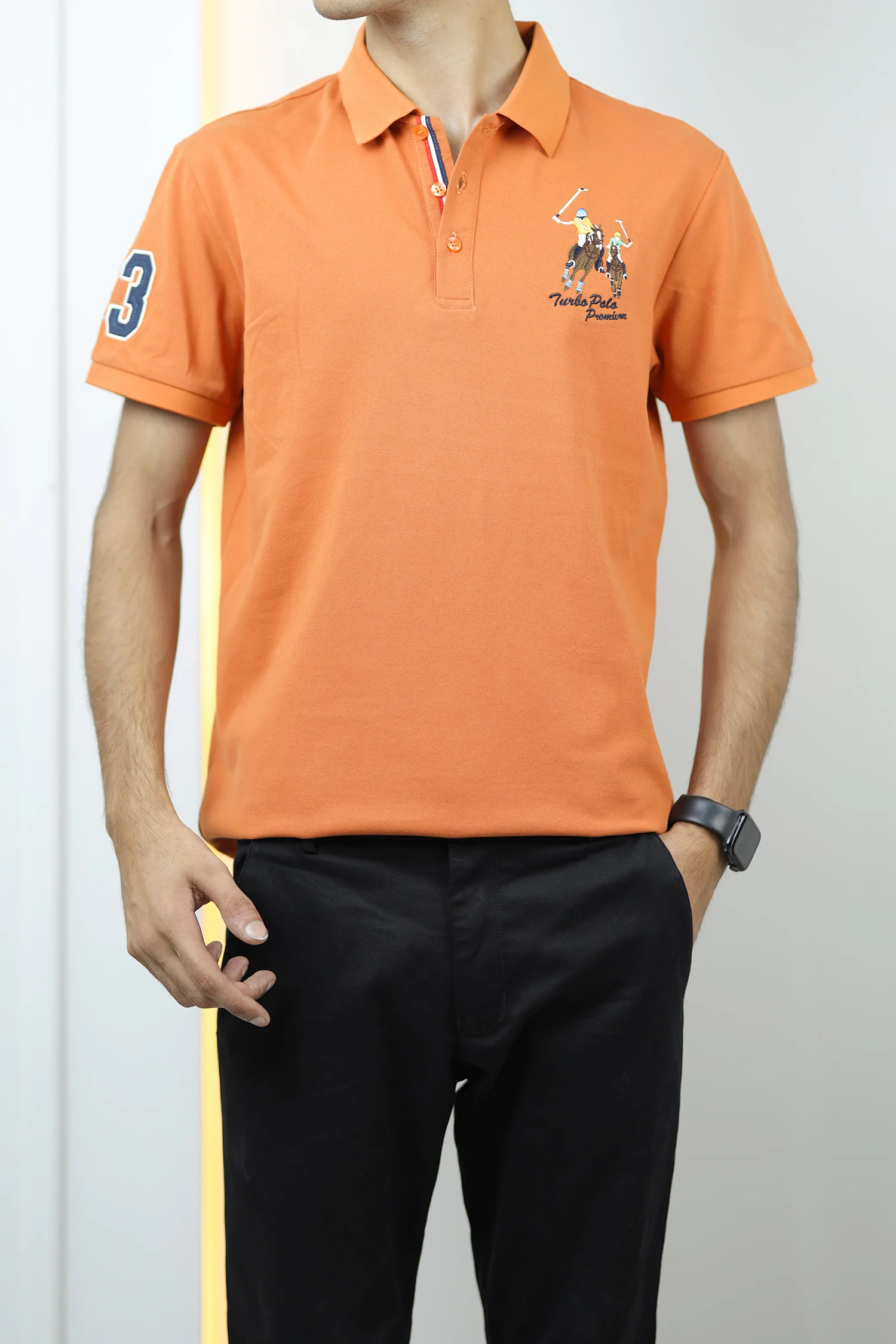 Turbo Polo Club Horse Pony Badge Men's Polo Shirt - Image 10