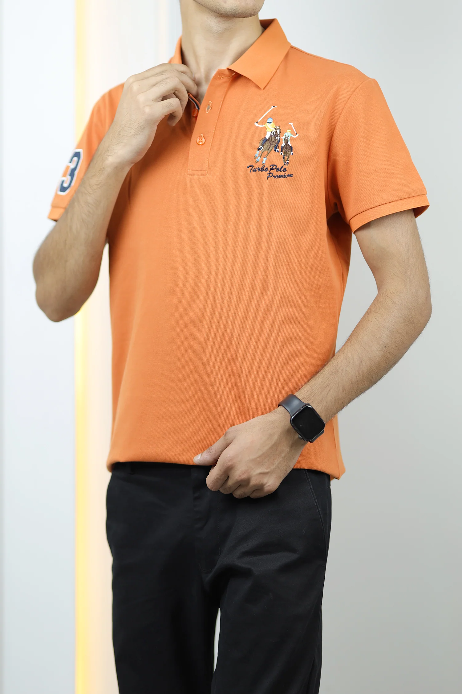 Turbo Polo Club Horse Pony Badge Men's Polo Shirt - Image 11