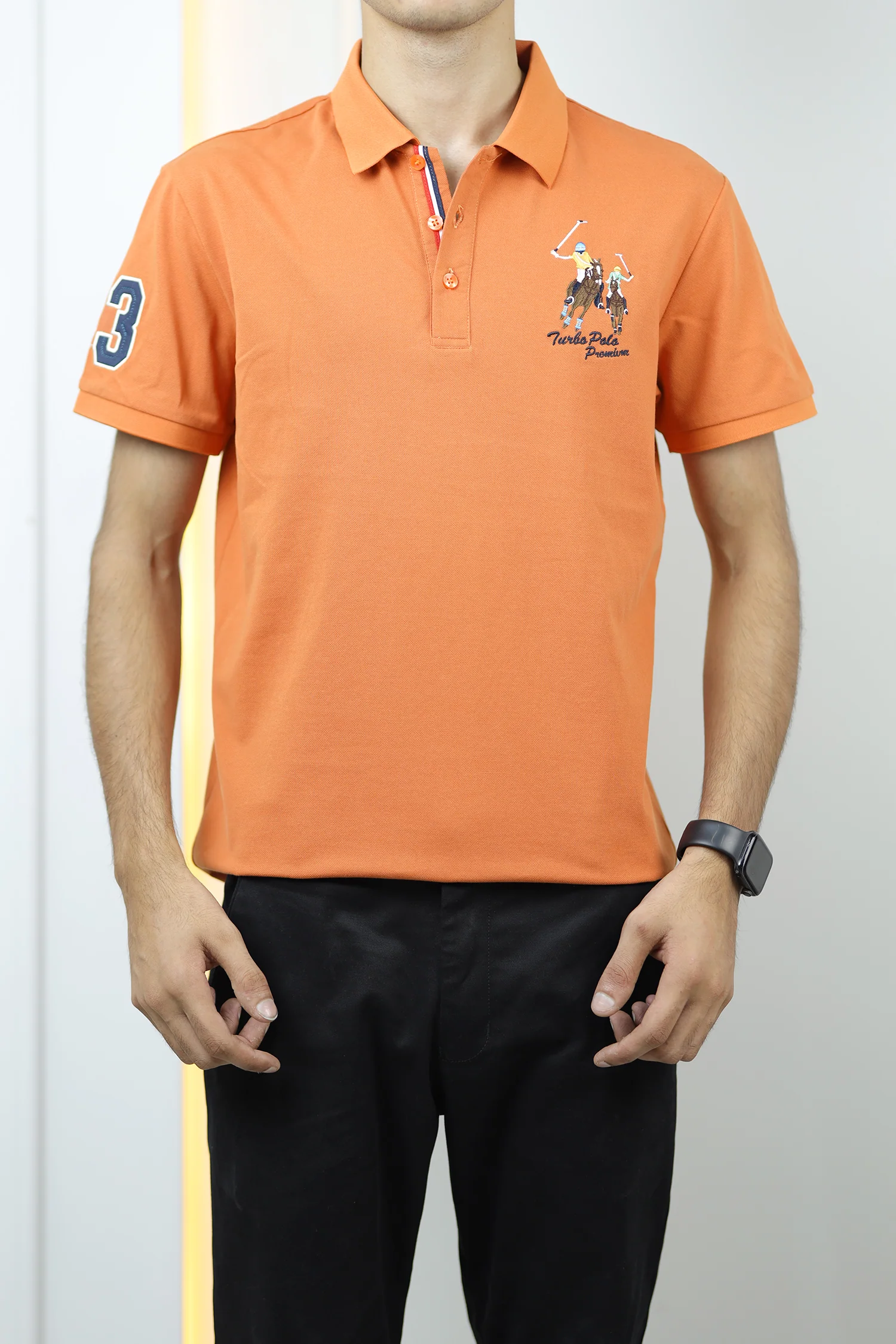 Turbo Polo Club Horse Pony Badge Men's Polo Shirt - Image 12