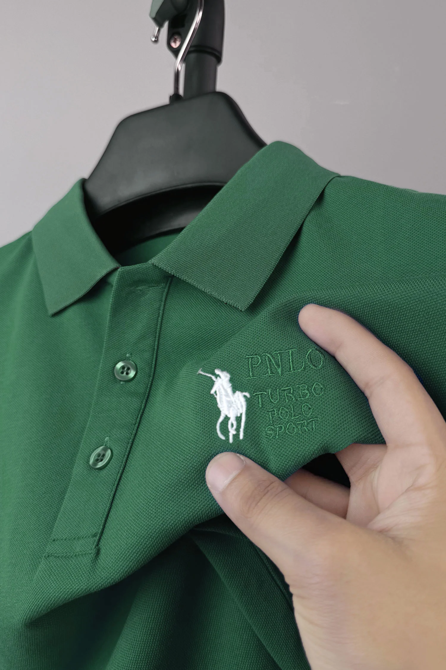 Turbo Polo Collar Tipping Men's Polo Shirt - Image 5