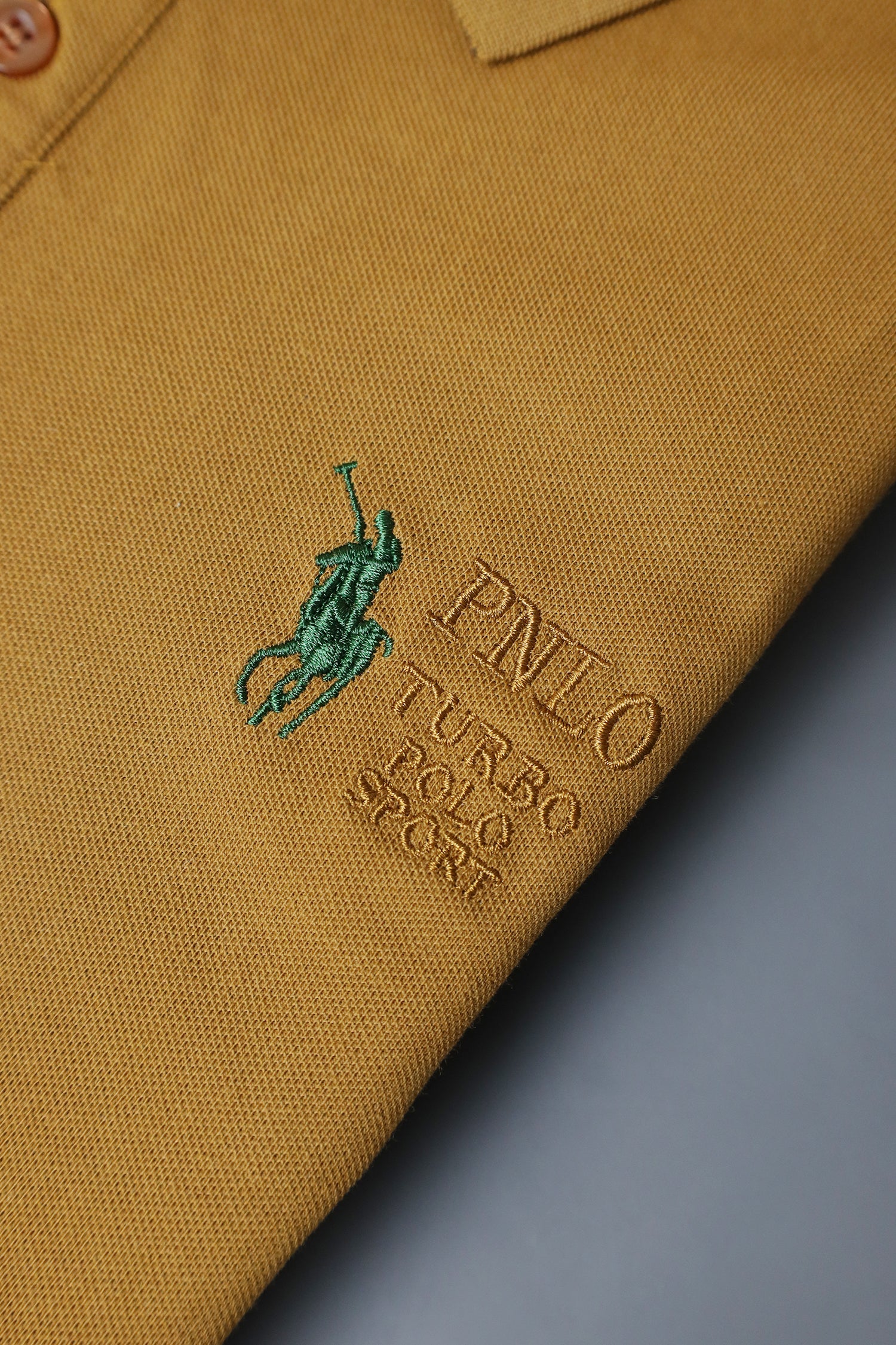Turbo Polo Collar Tipping Men's Polo Shirt - Image 3