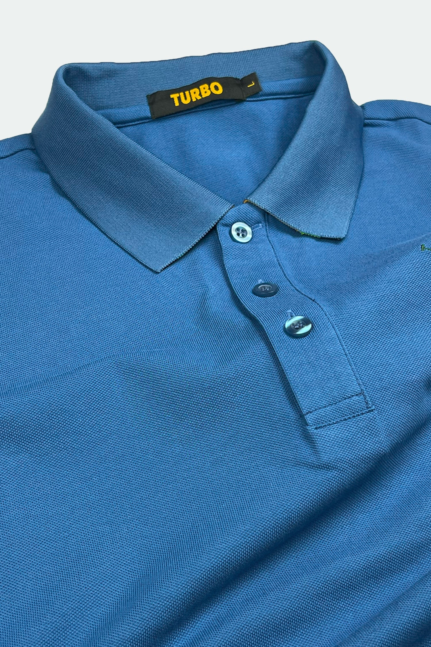 Turbo Polo Collar Tipping Men's Polo Shirt - Image 2