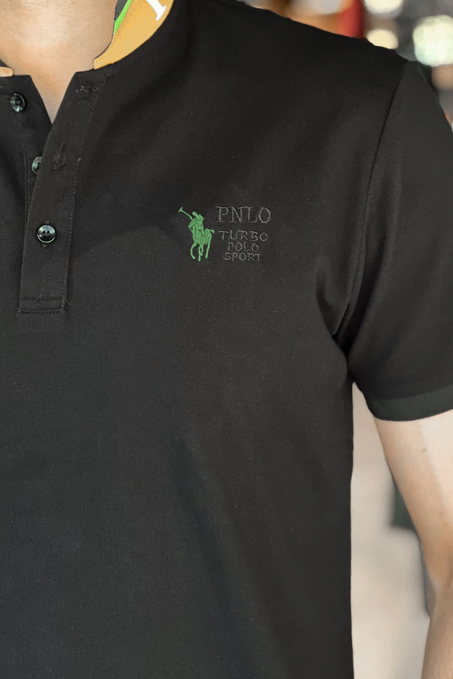 Turbo Polo Collar Tipping Men's Polo Shirt - Image 18