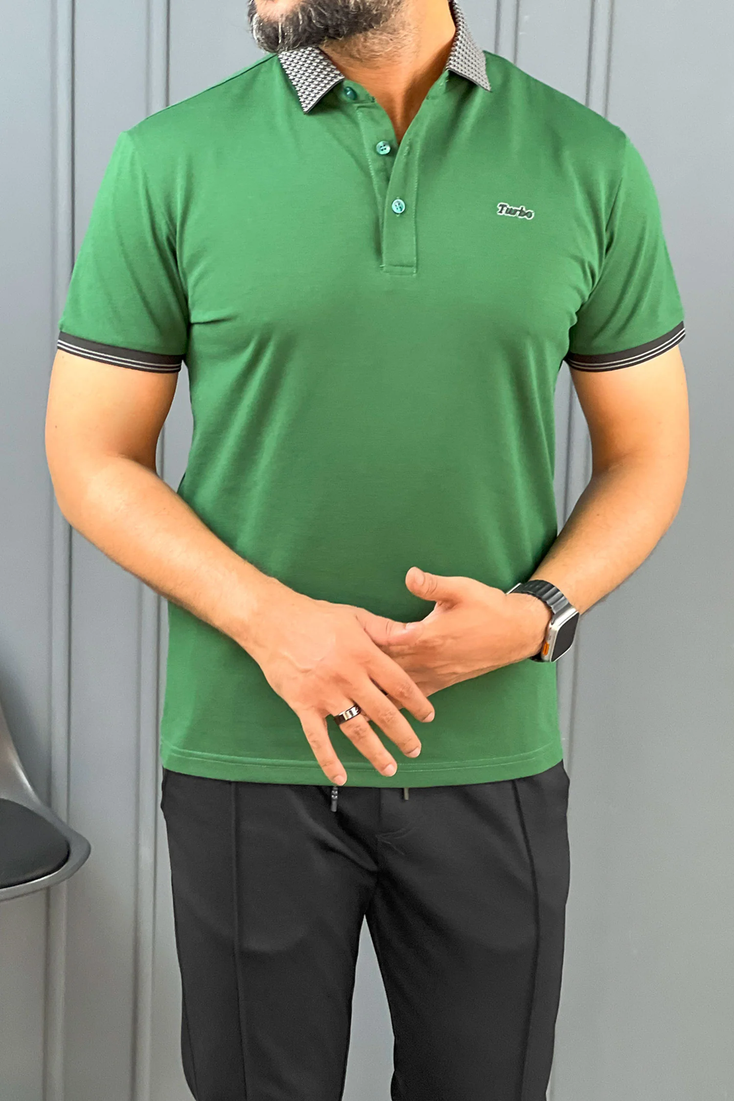 Turbo Polo Concept Men's Polo Shirt - Image 9