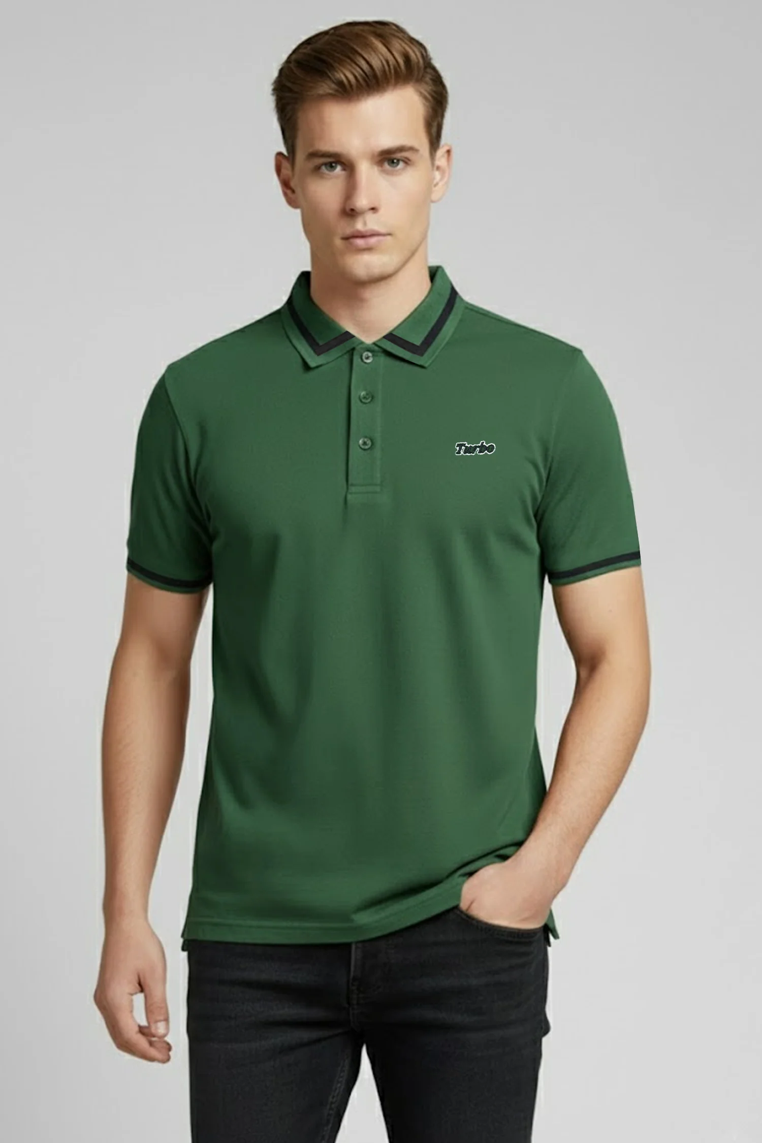 Turbo Polo Pro Grade Tipped Men's Polo Shirt