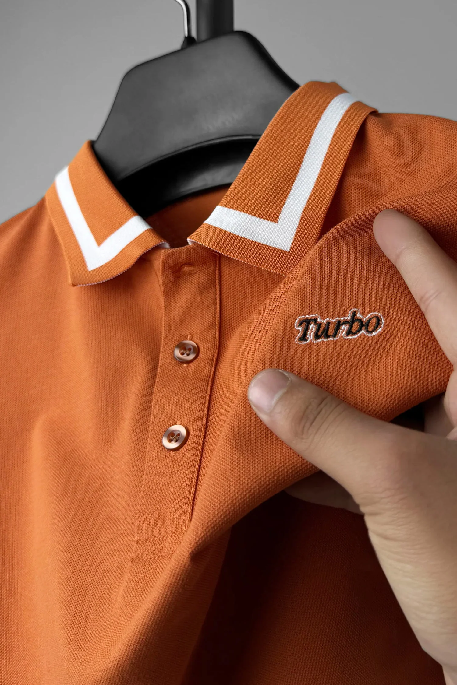 Turbo Polo Pro Grade Tipped Men's Polo Shirt - Image 5