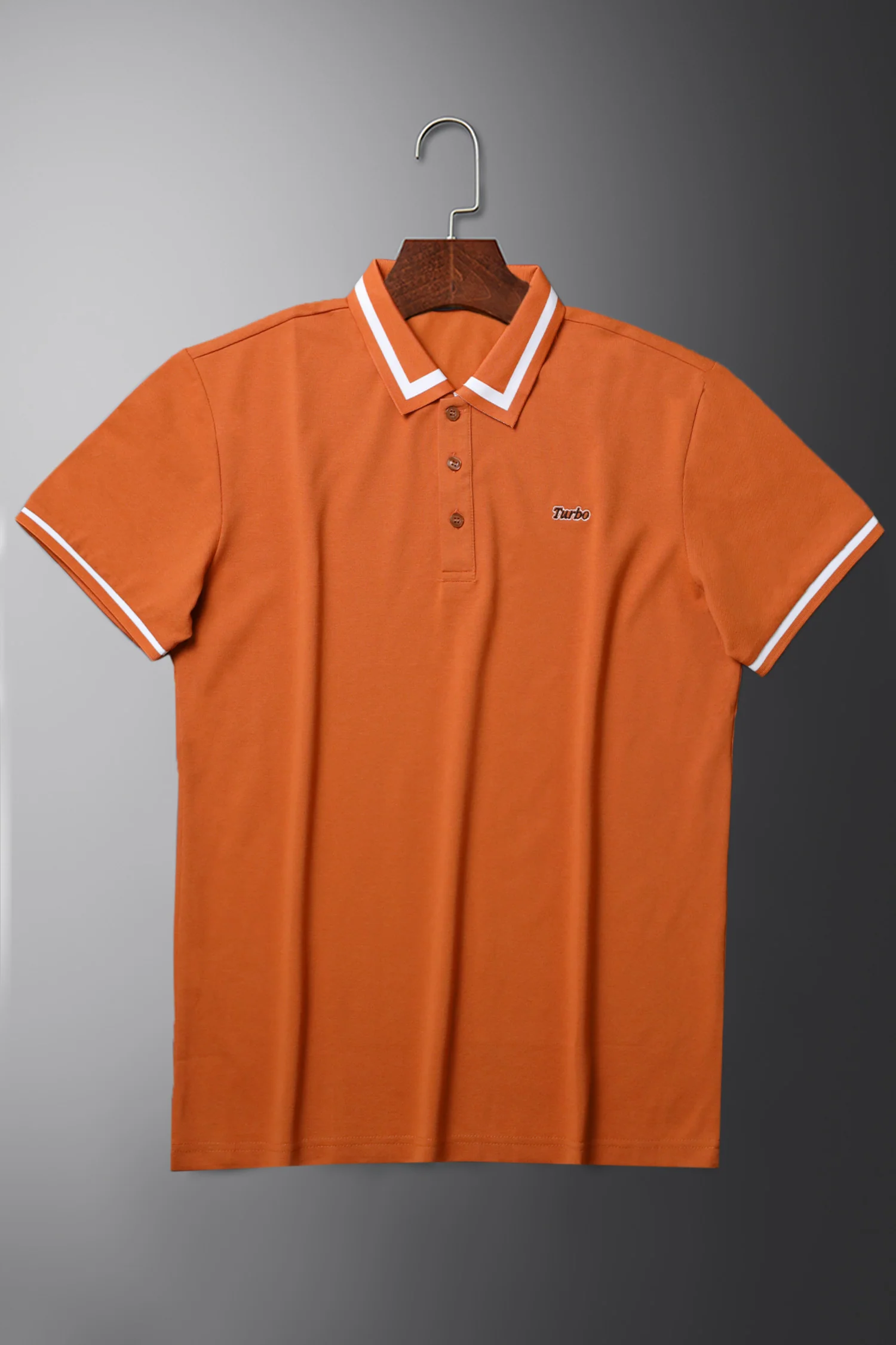 Turbo Polo Pro Grade Tipped Men's Polo Shirt - Image 2