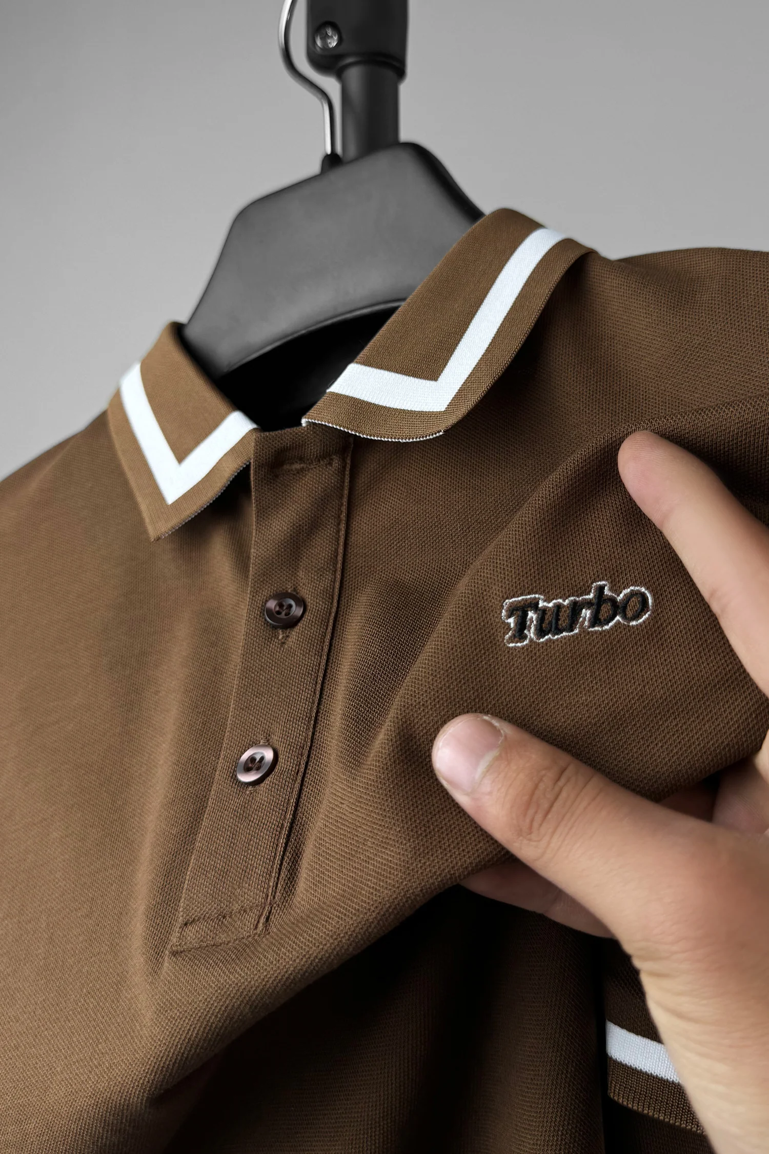 Turbo Polo Pro Grade Tipped Men's Polo Shirt - Image 5