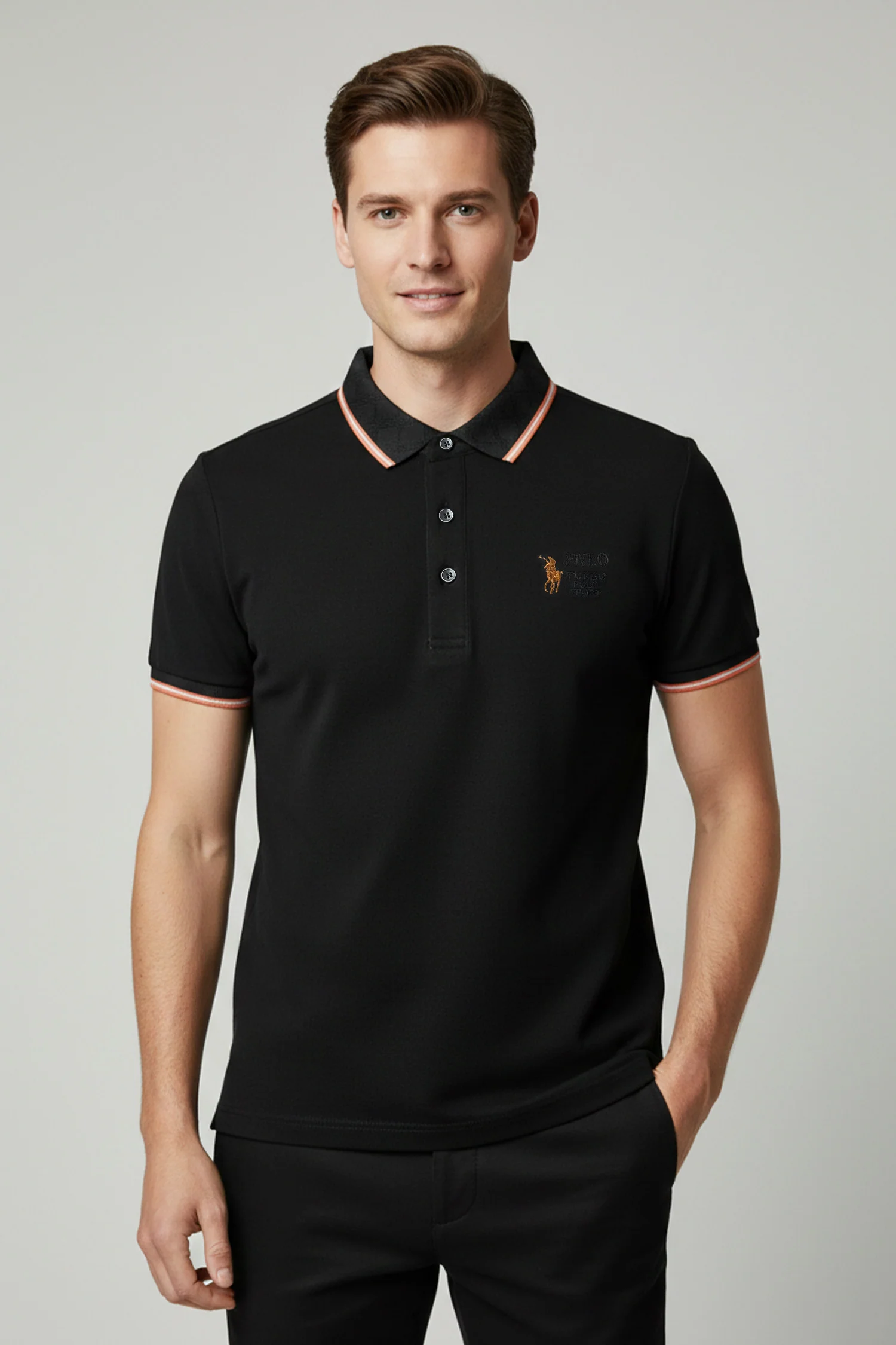 Turbo Polo Sport Super Men's Polo Shirt - Image 4