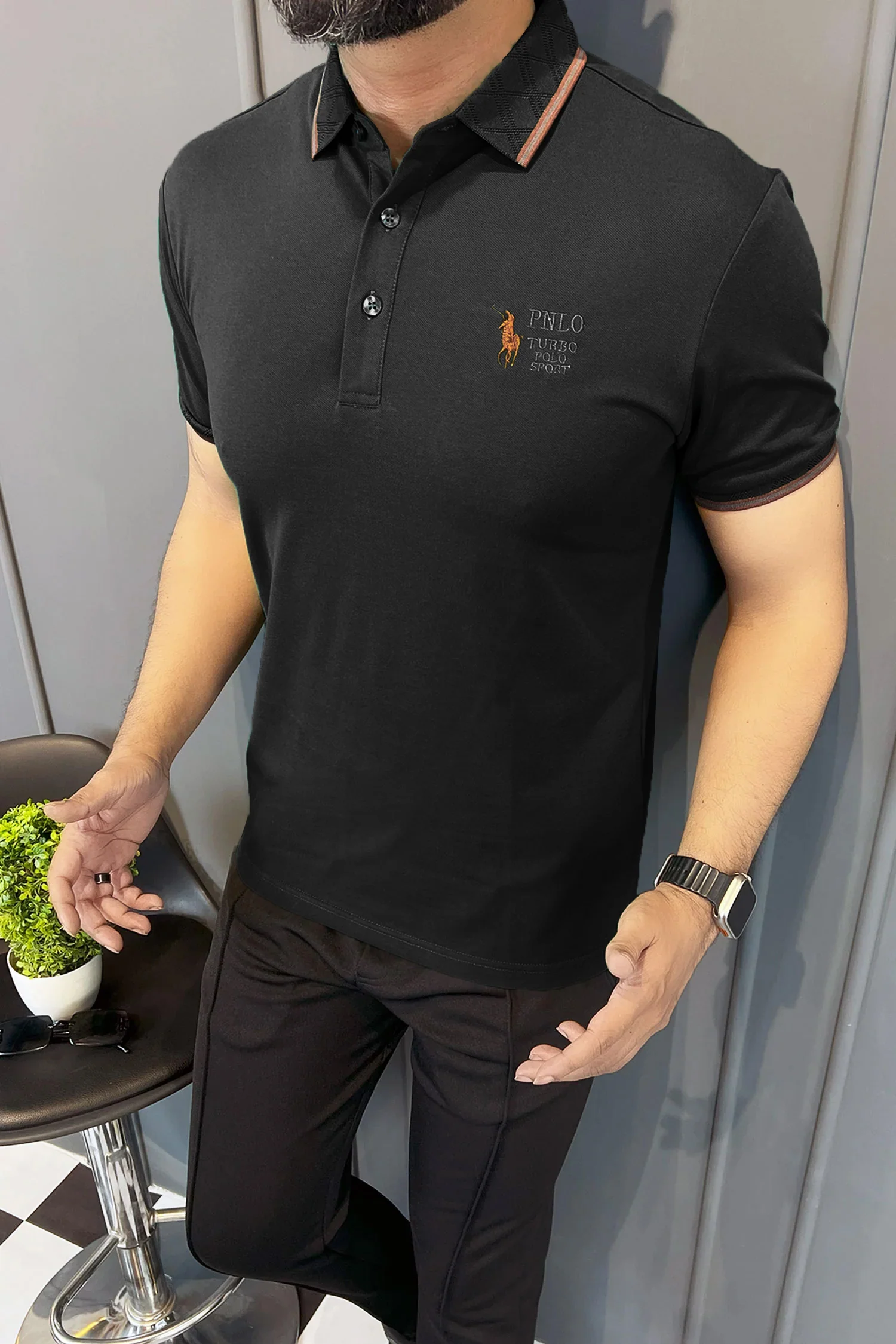 Turbo Polo Sport Super Men's Polo Shirt - Image 7