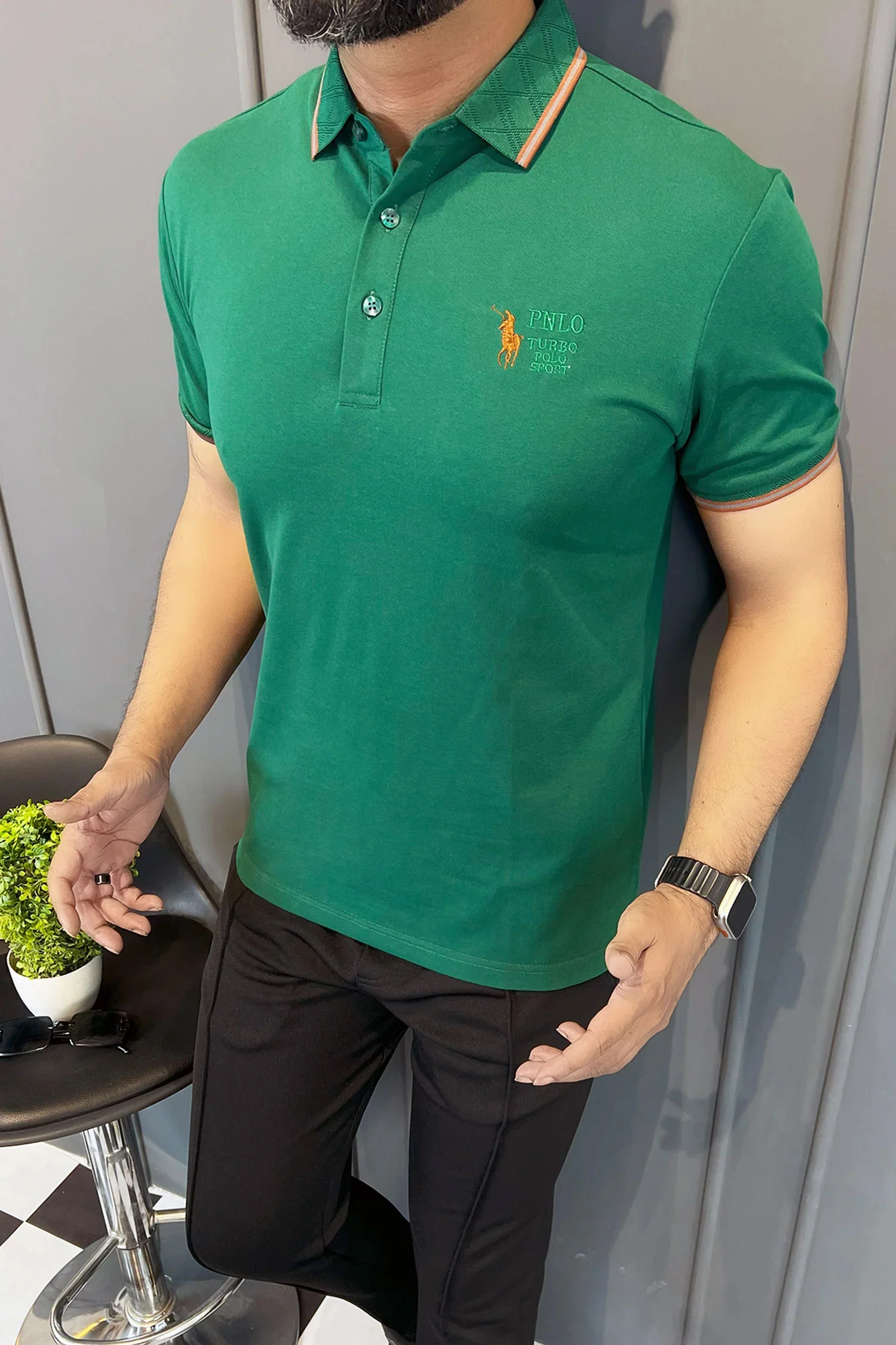 Turbo Polo Sport Super Men's Polo Shirt - Image 4