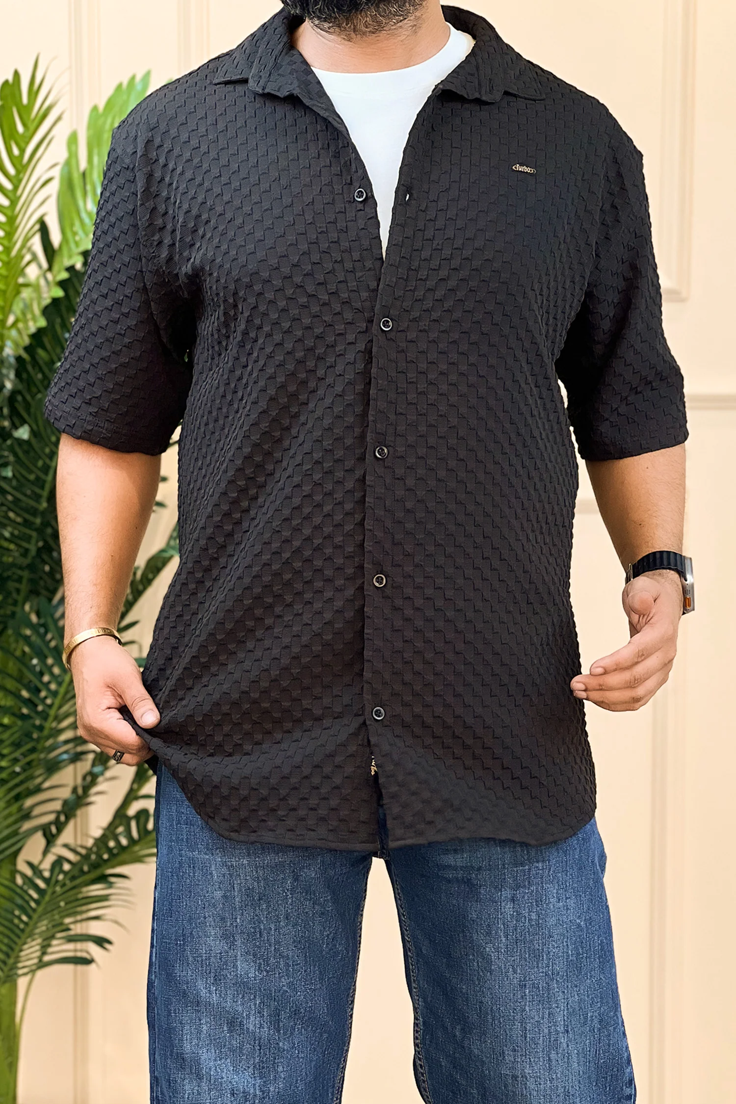 Turbo Popcorn Cuba Waffle Casual Shirt - Image 12