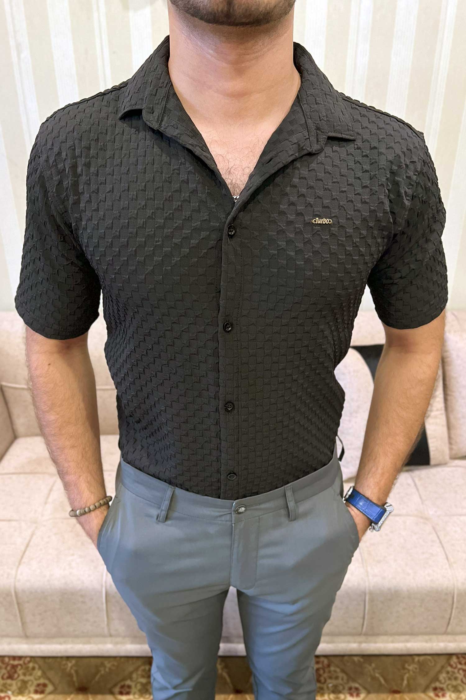 Turbo Popcorn Cuba Waffle Casual Shirt - Image 15