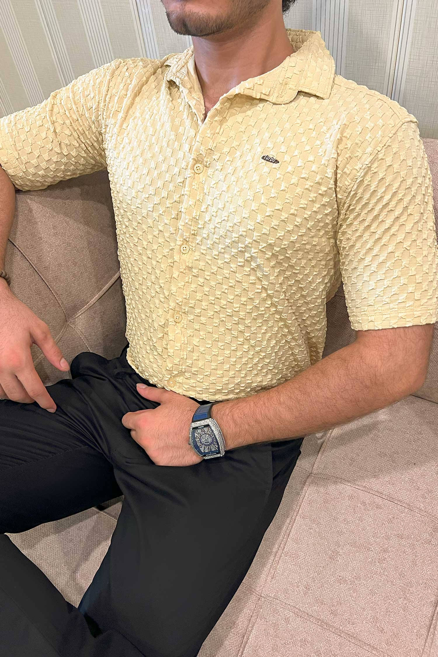 Turbo Popcorn Cuba Waffle Casual Shirt - Image 2
