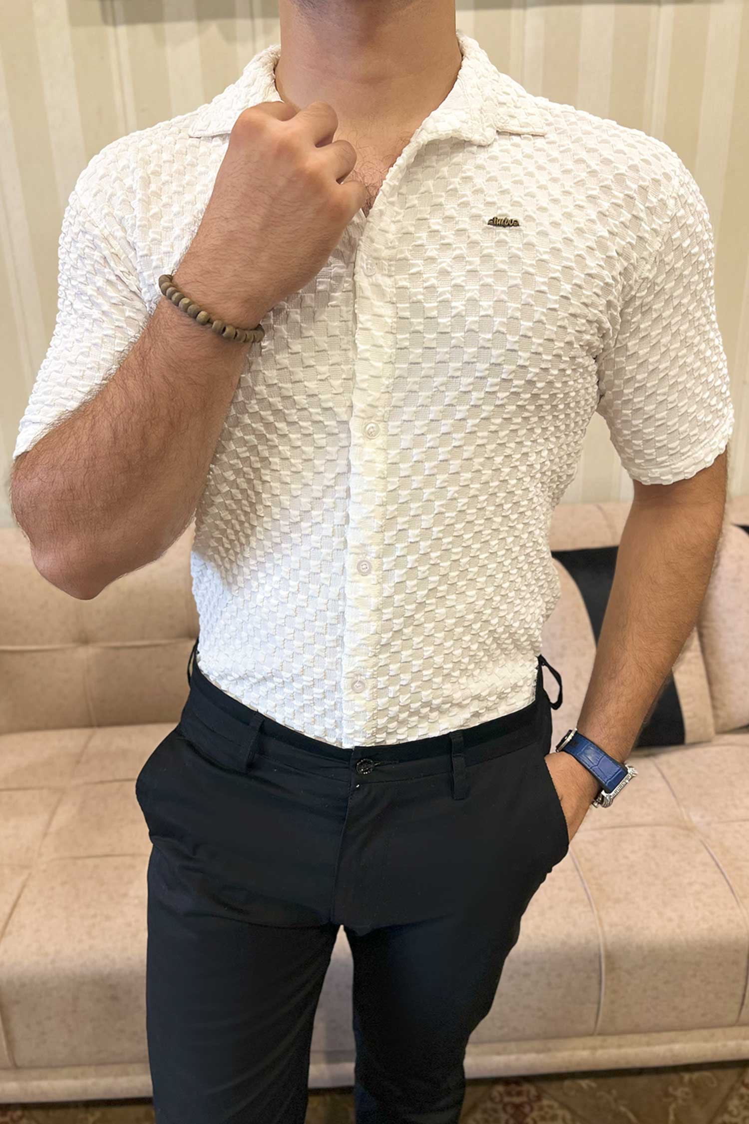 Turbo Popcorn Cuba Waffle Casual Shirt - Image 6