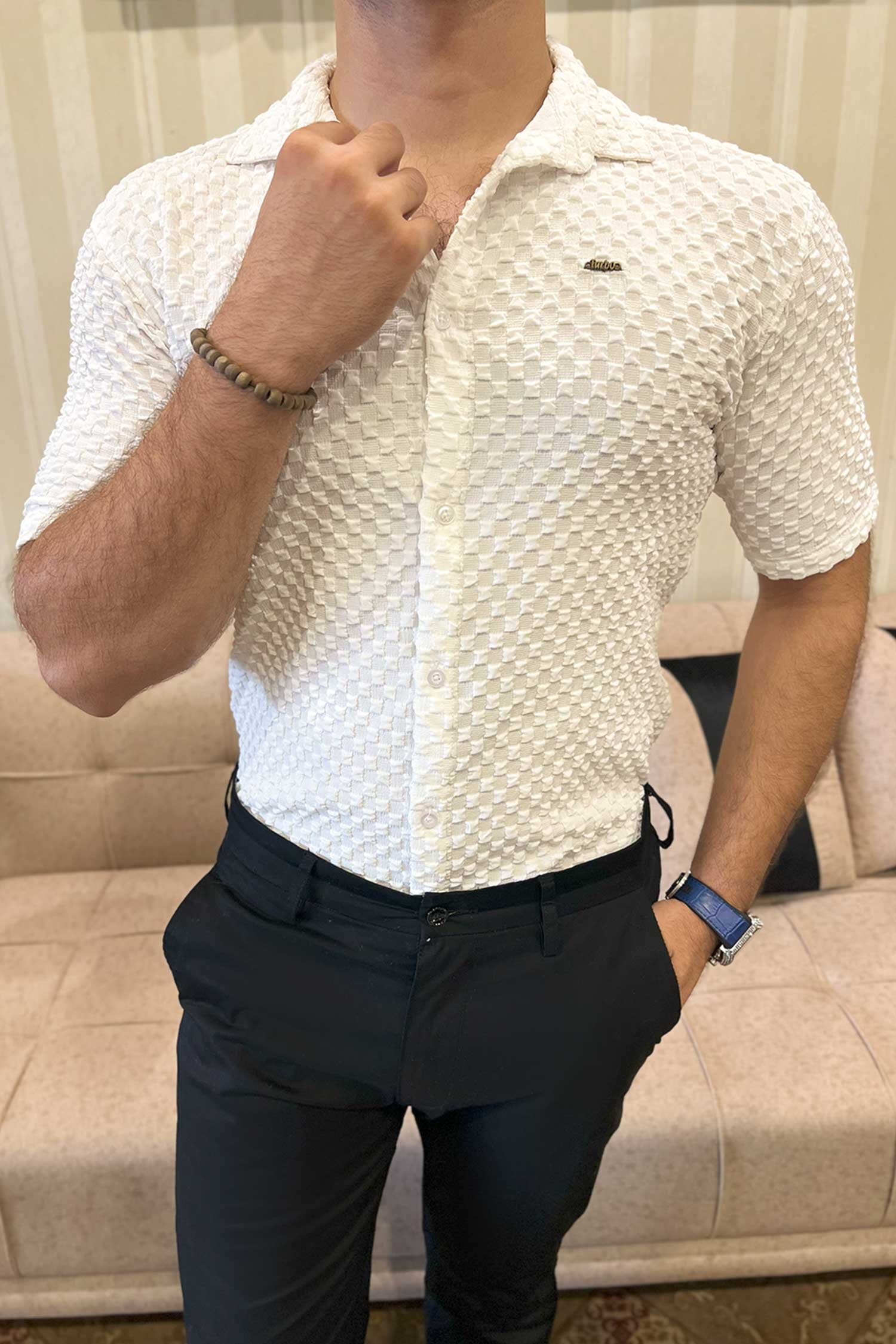 Turbo Popcorn Cuba Waffle Casual Shirt - Image 8