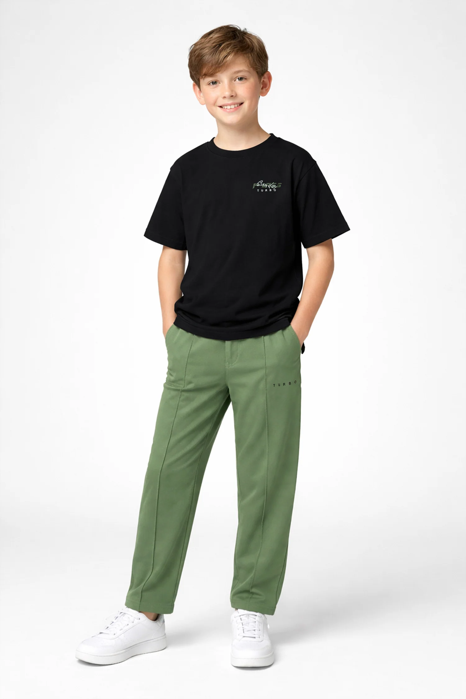 Turbo Power Fit Younger Kids Tracksuit - Image 7