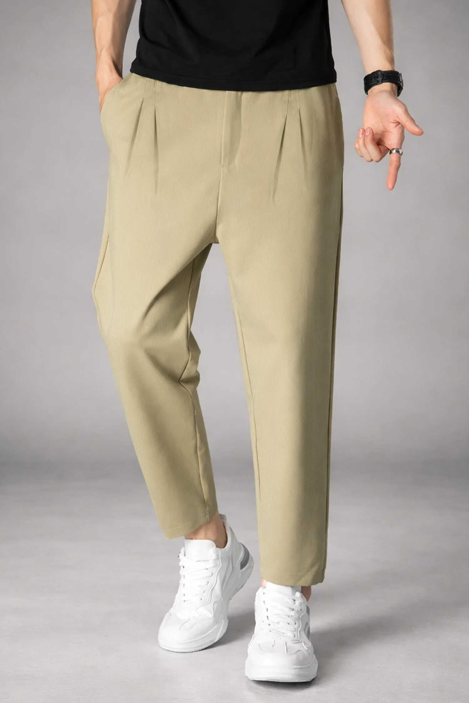 XRSN Double Plate Style Slim-Fit Trouser - Image 11