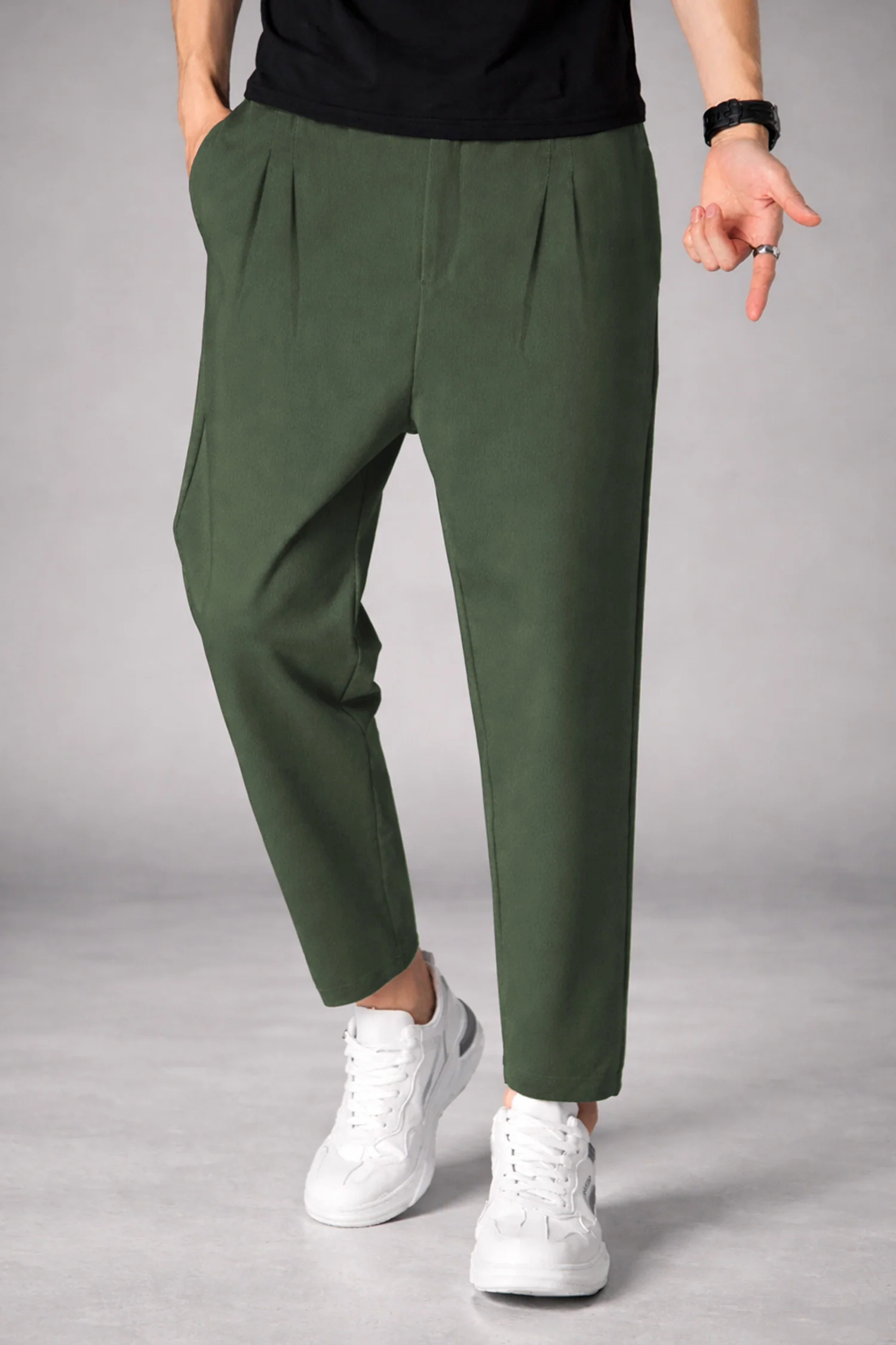 XRSN Double Plate Style Slim-Fit Trouser - Image 5