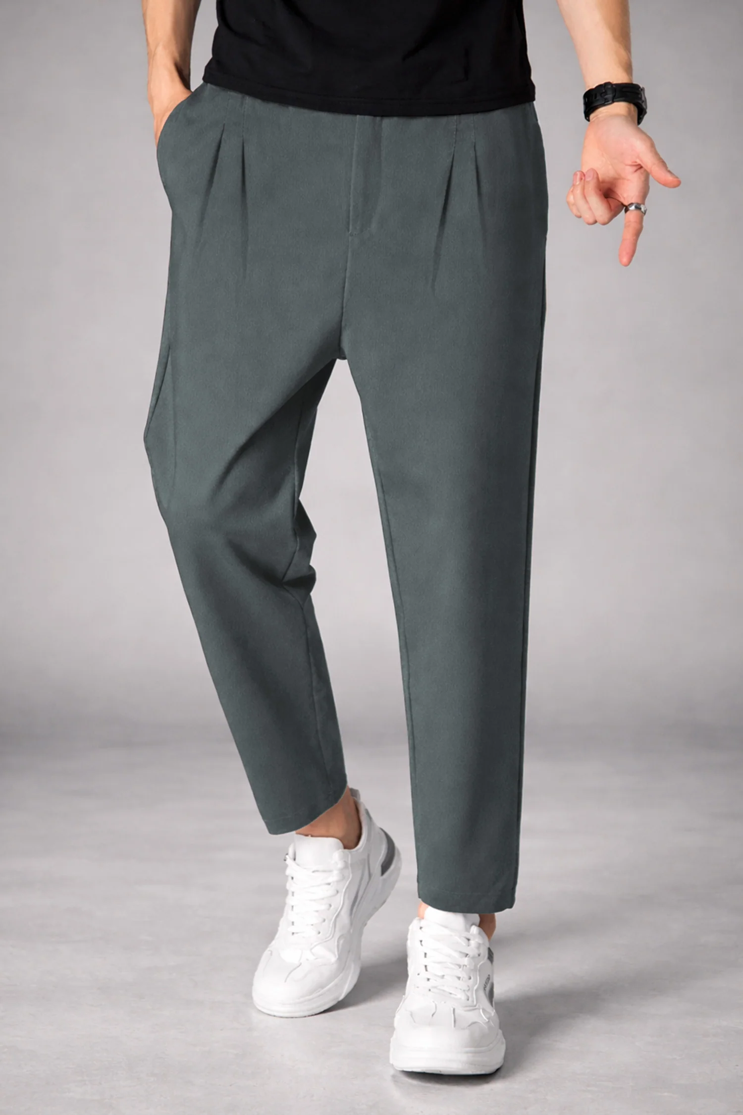 XRSN Double Plate Style Slim-Fit Trouser - Image 7