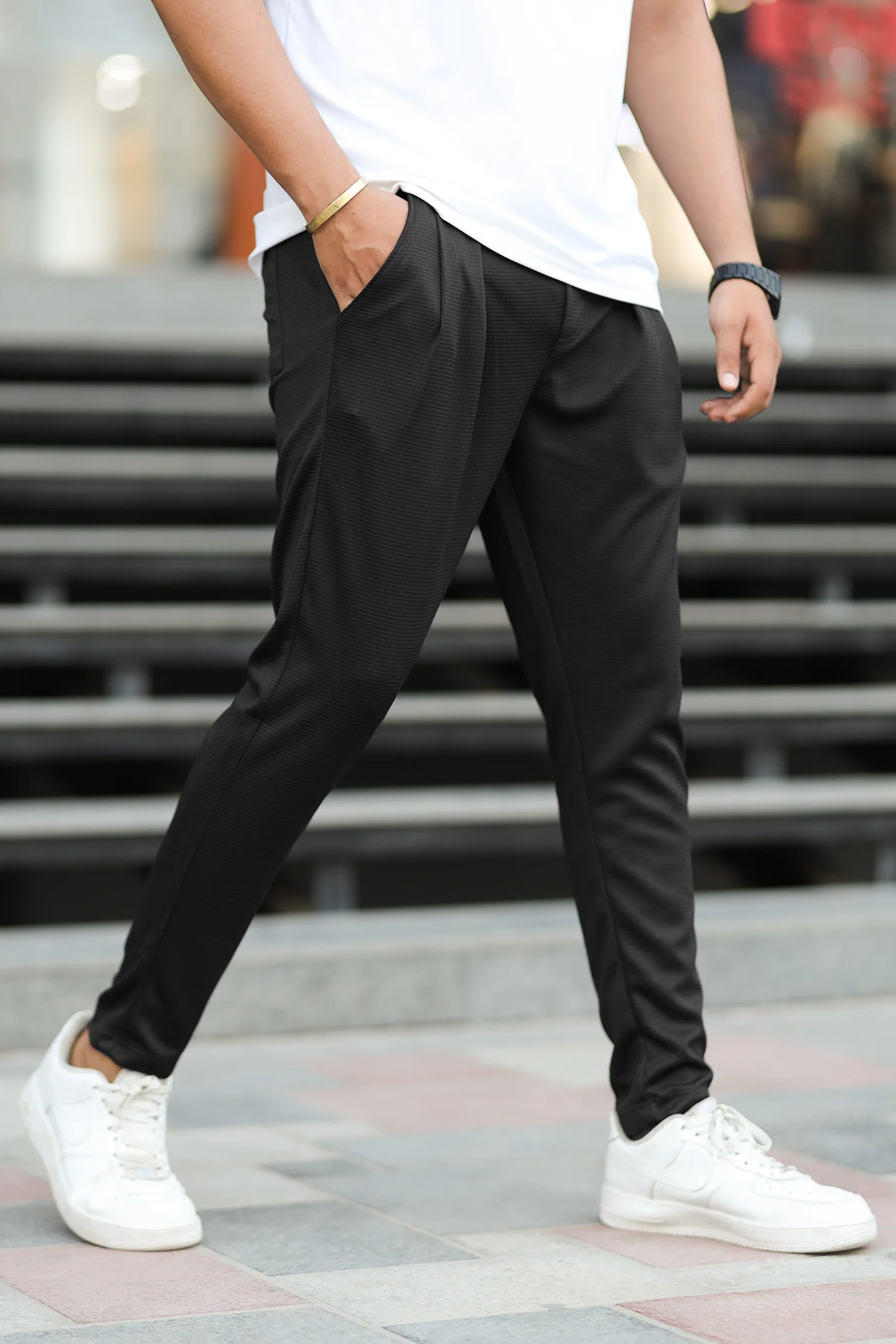 Turbo ProForm Waffle Texture Slim Fit Trouser - Image 14