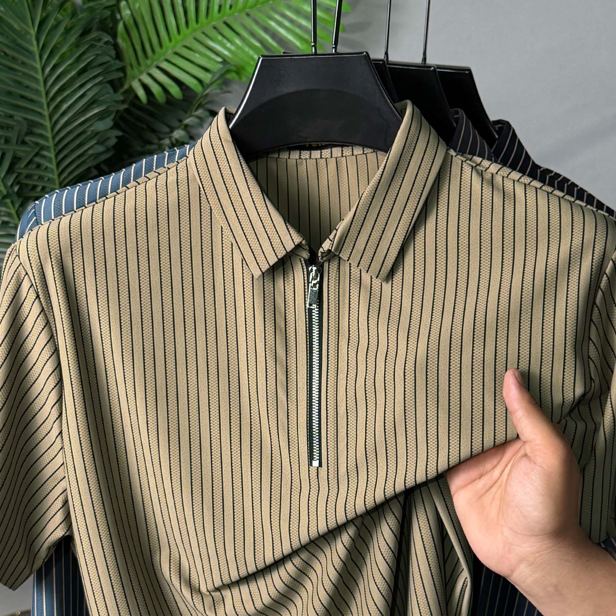 Turbo Quarter-Zip Neckline Style Polo T-Shirt* - Image 14