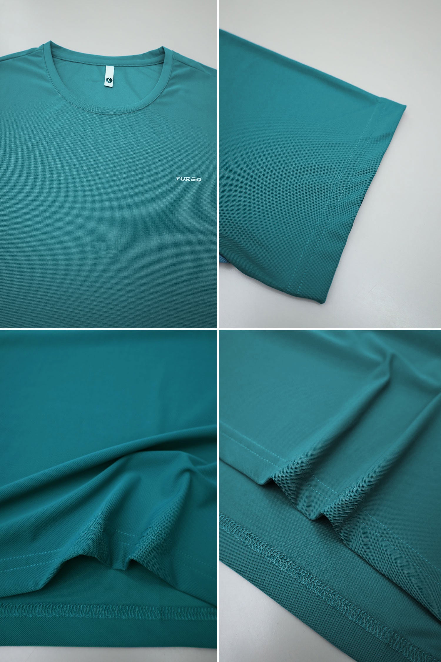 Turbo Regular-Fit Round Neck Dry-fit Shirts - Image 8