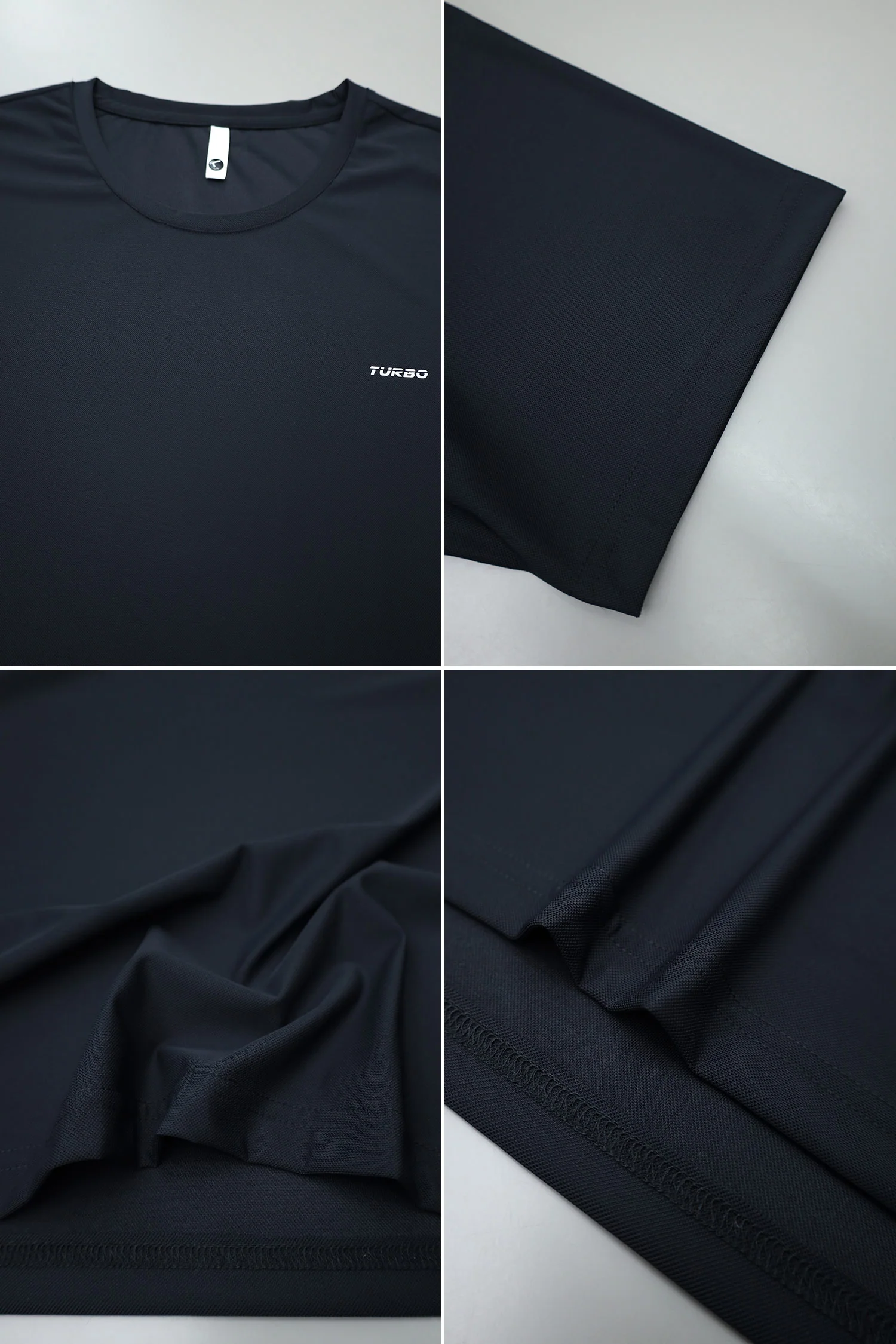 Turbo Regular-Fit Round Neck Dry-fit Shirts - Image 2