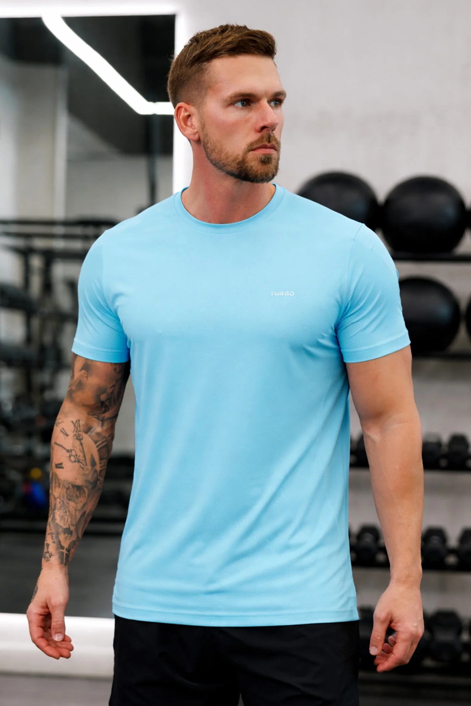 Turbo Regular-Fit Round Neck Dry-fit Shirts* - Image 10