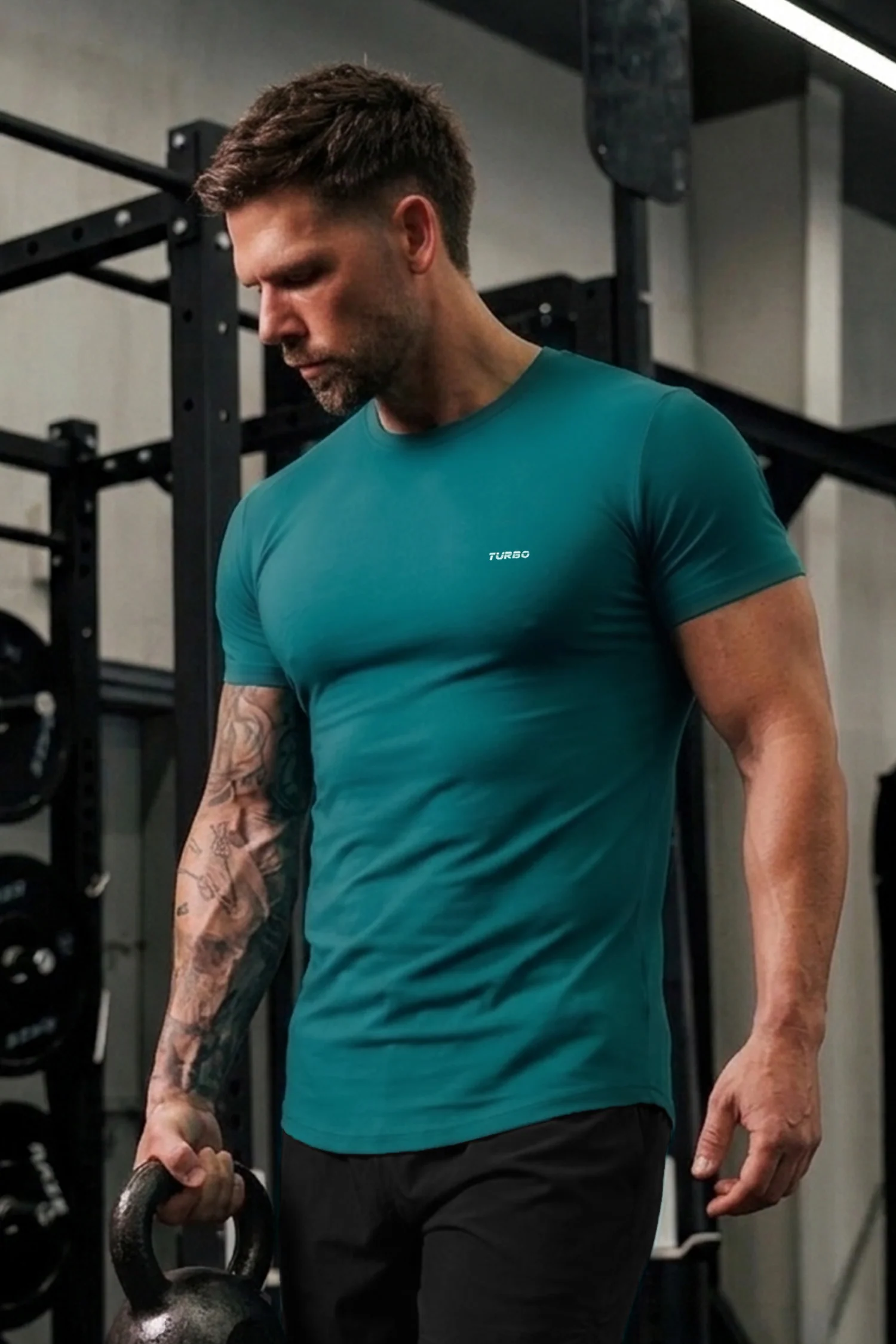 Turbo Regular-Fit Round Neck Dry-fit Shirts* - Image 13
