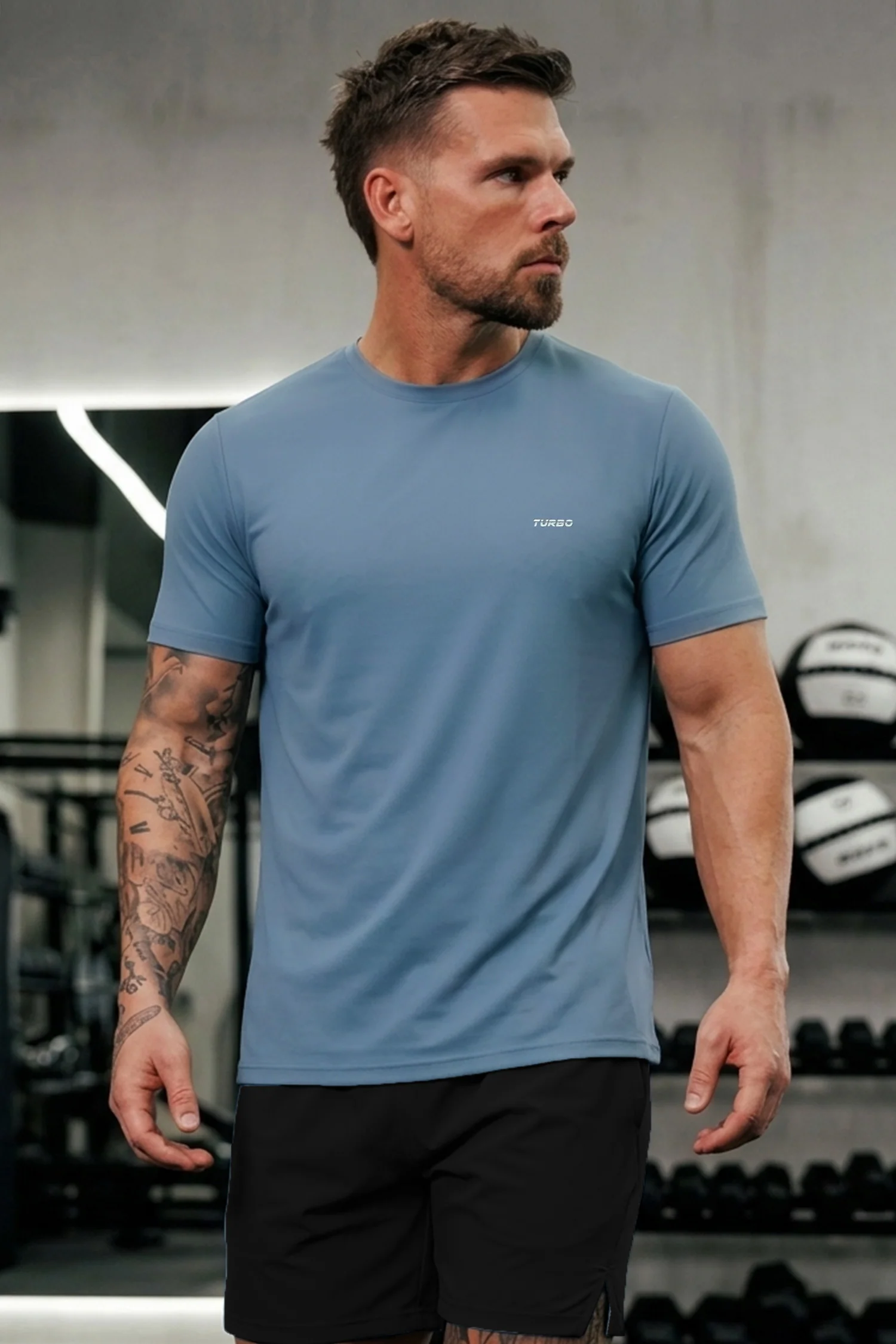 Turbo Regular-Fit Round Neck Dry-fit Shirts* - Image 7