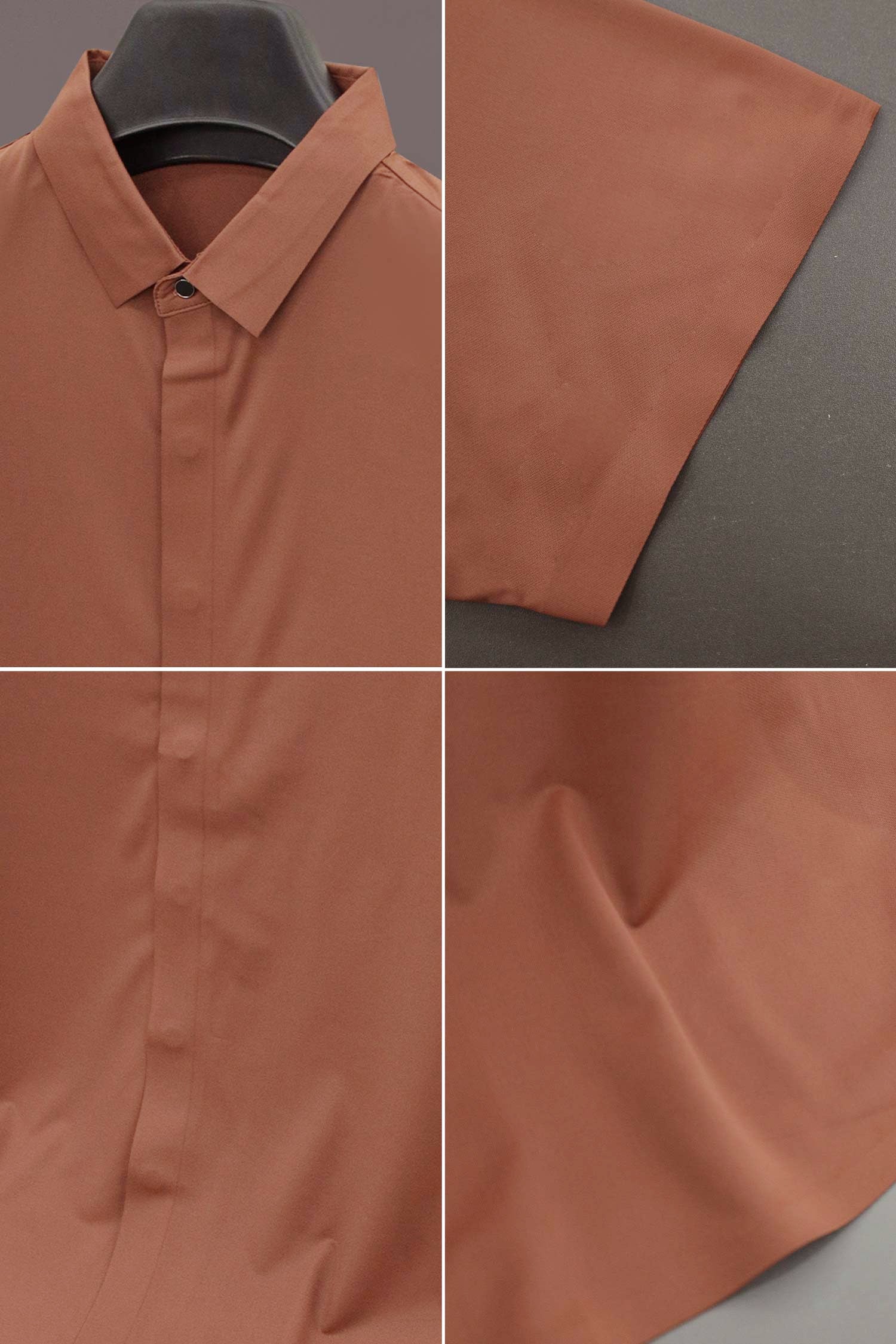 Turbo Regular Fit Seamless Silk Big & Tall Casual Shirt - Image 3