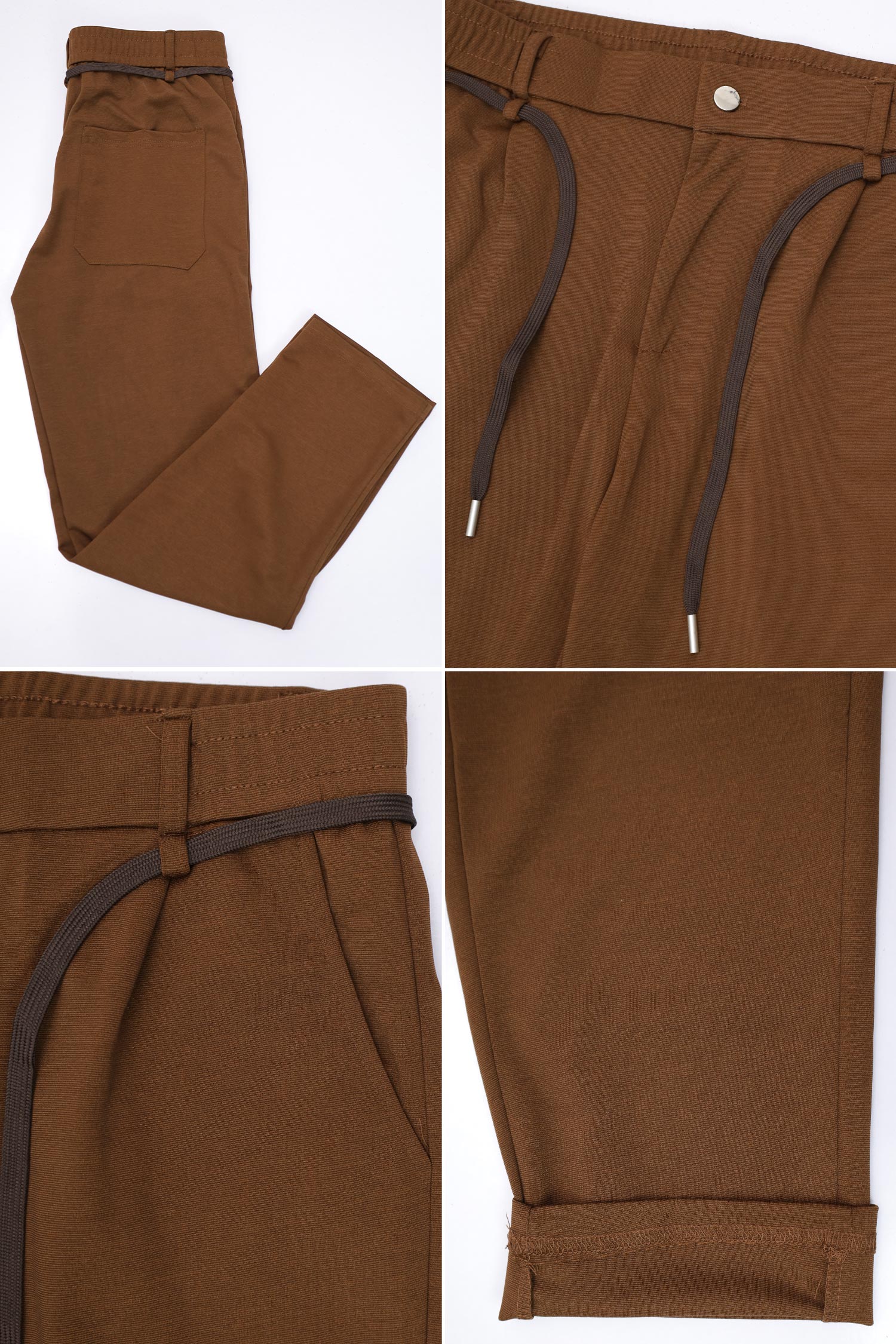 Turbo Regular Fit Training Track Pant Trouser In Coffee - Image 3