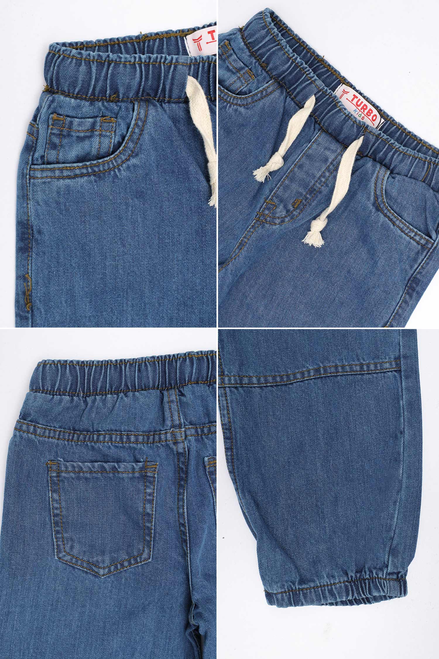 Turbo Flexible Fit Denim Baggy Jeans For Boys - Image 3