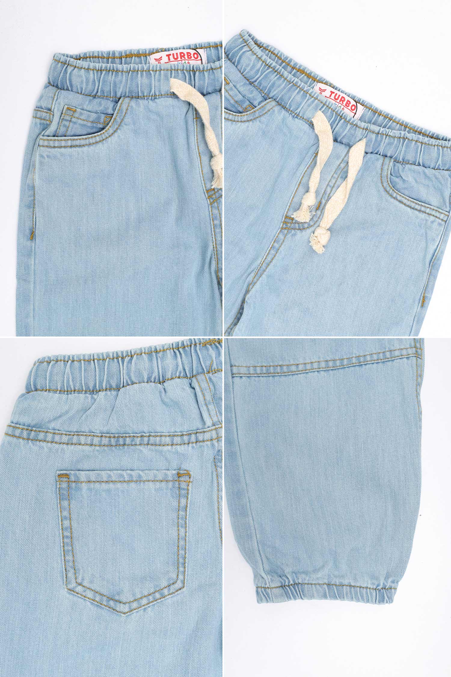 Turbo Flexible Fit Denim Baggy Jeans For Boys - Image 6