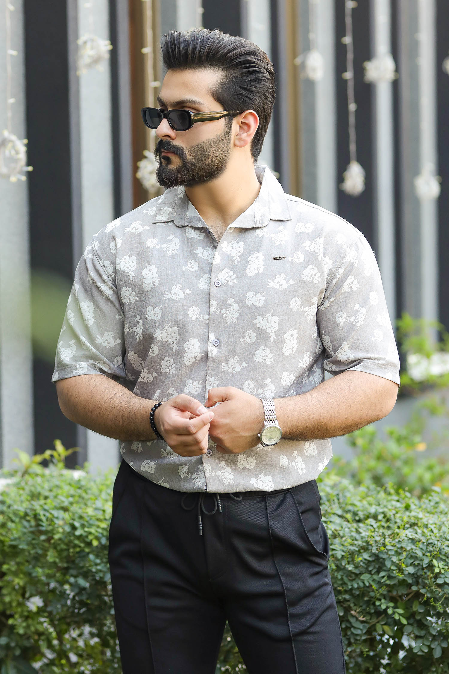 Turbo Rich Floral Printed Casual Shirt - Image 9