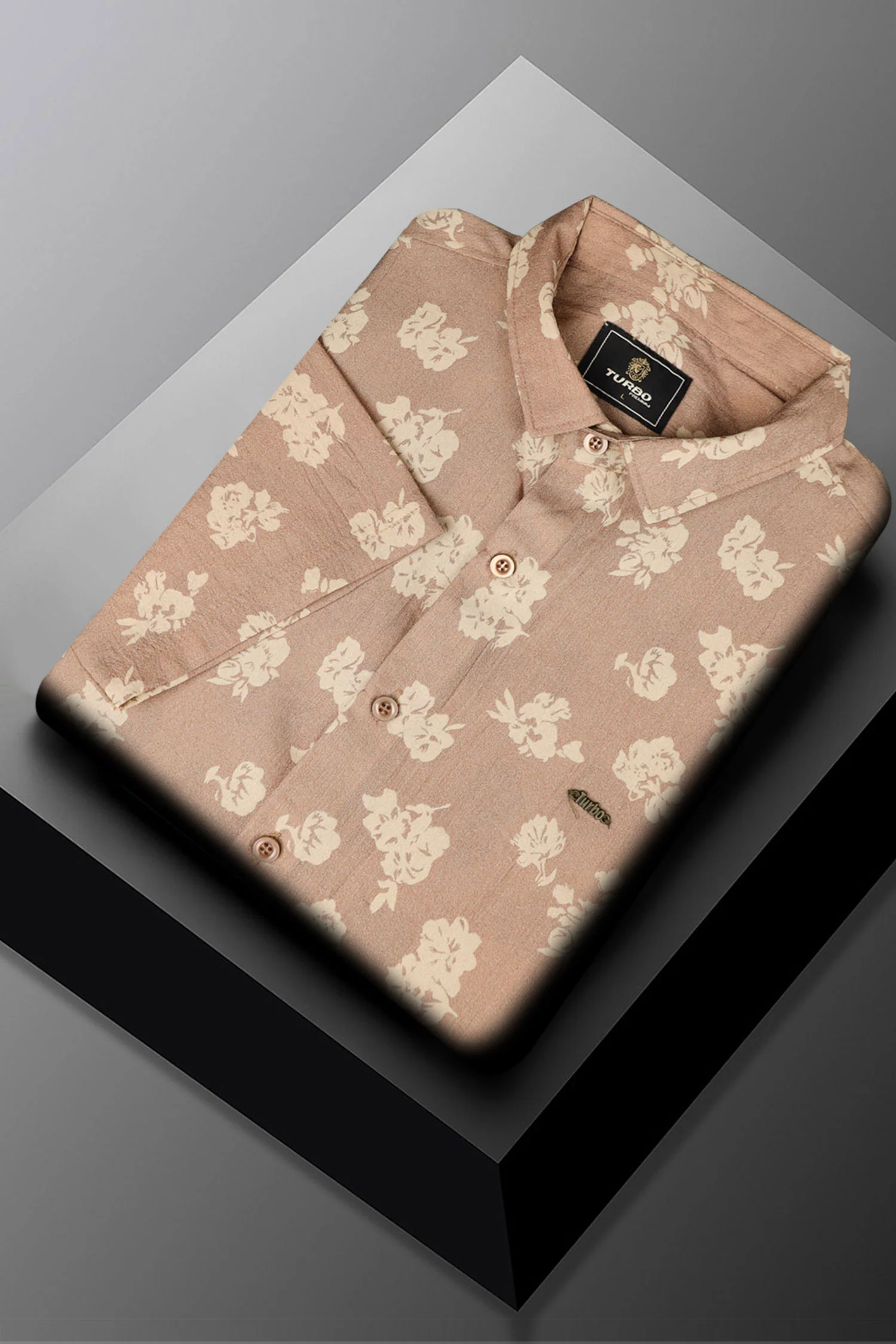 Turbo Rich Floral Printed Casual Shirt - Image 3