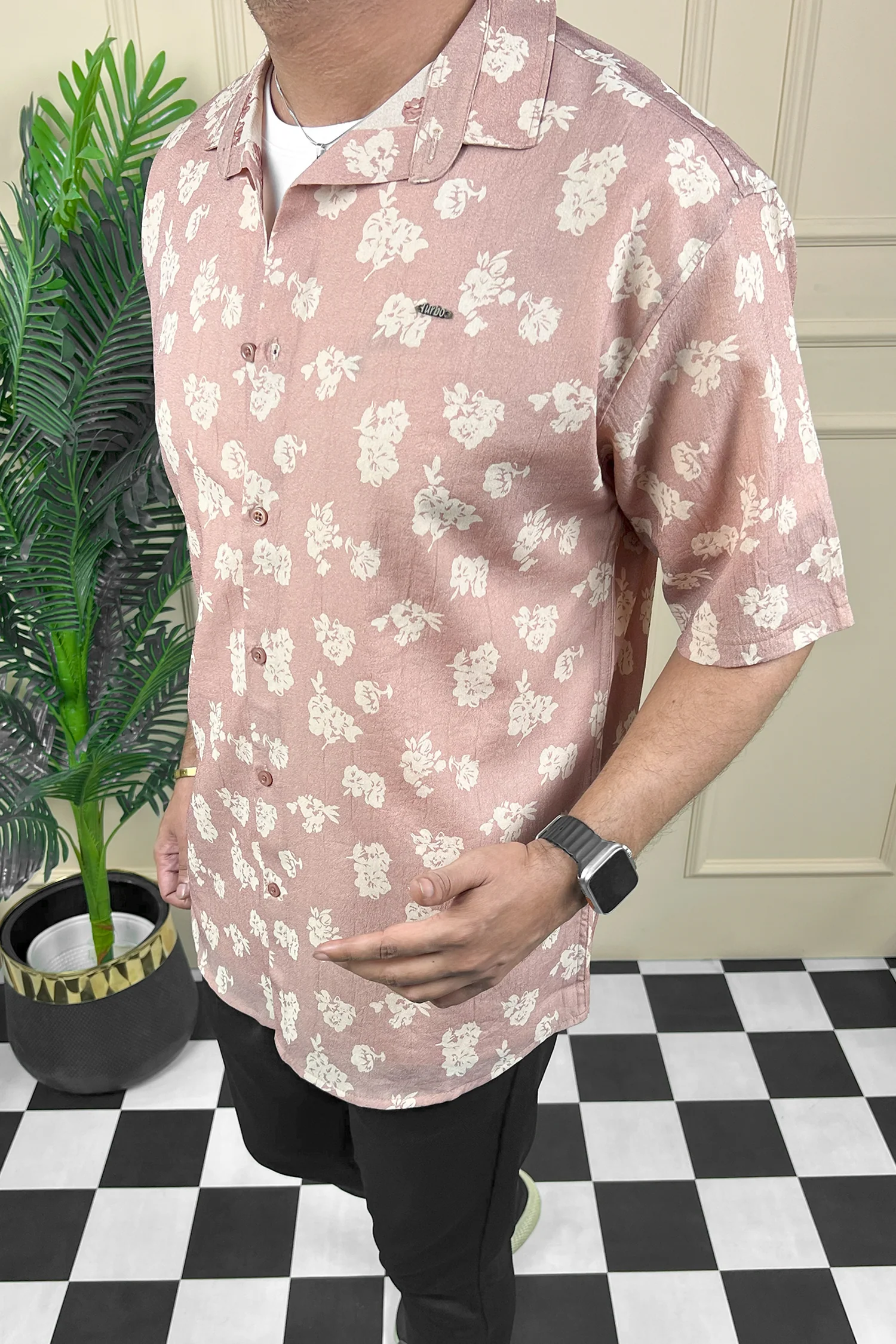 Turbo Rich Floral Printed Casual Shirt - Image 15