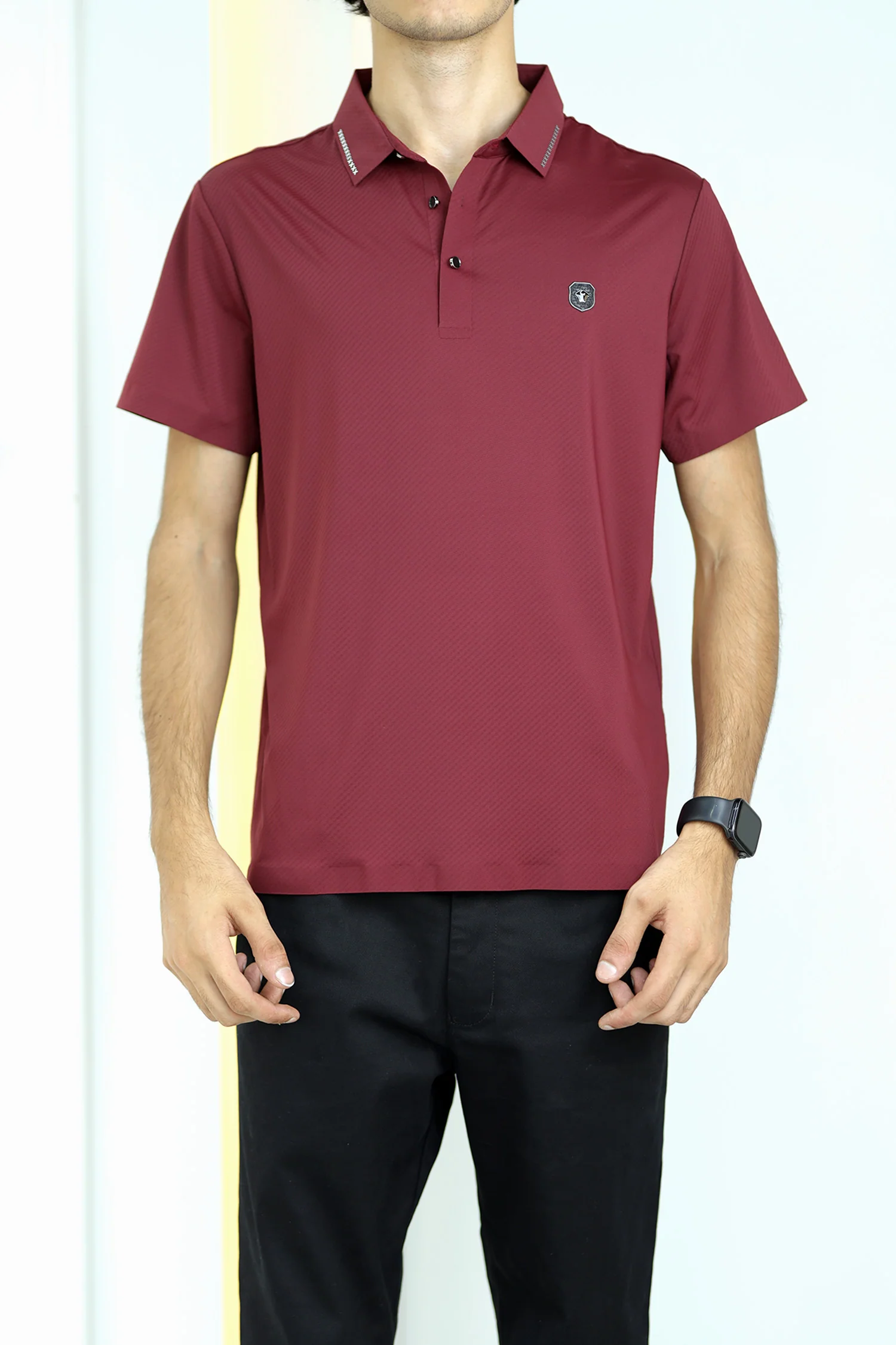 Turbo Royal Luxury Stitchless Men's Polo Shirt - Image 3