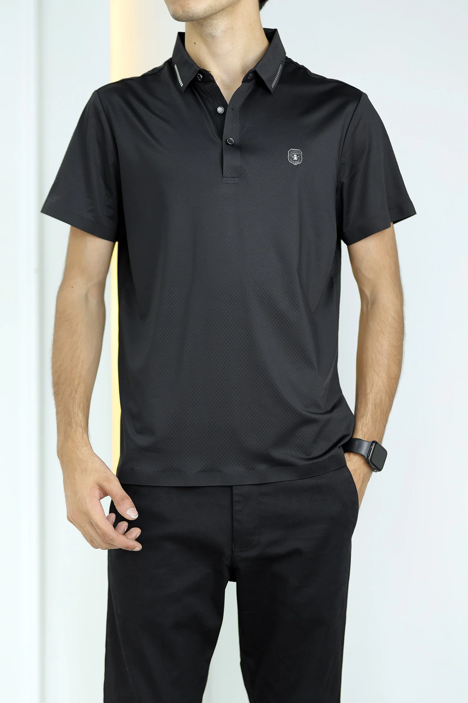 Turbo Royal Luxury Stitchless Men's Polo Shirt - Image 8