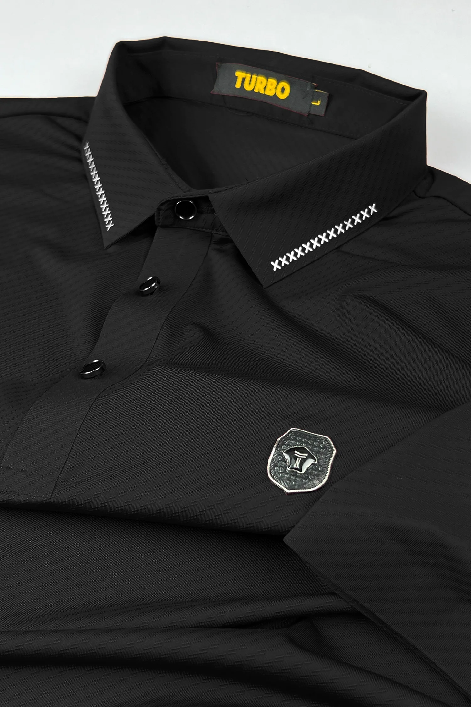 Turbo Royal Luxury Stitchless Men's Polo Shirt - Image 11