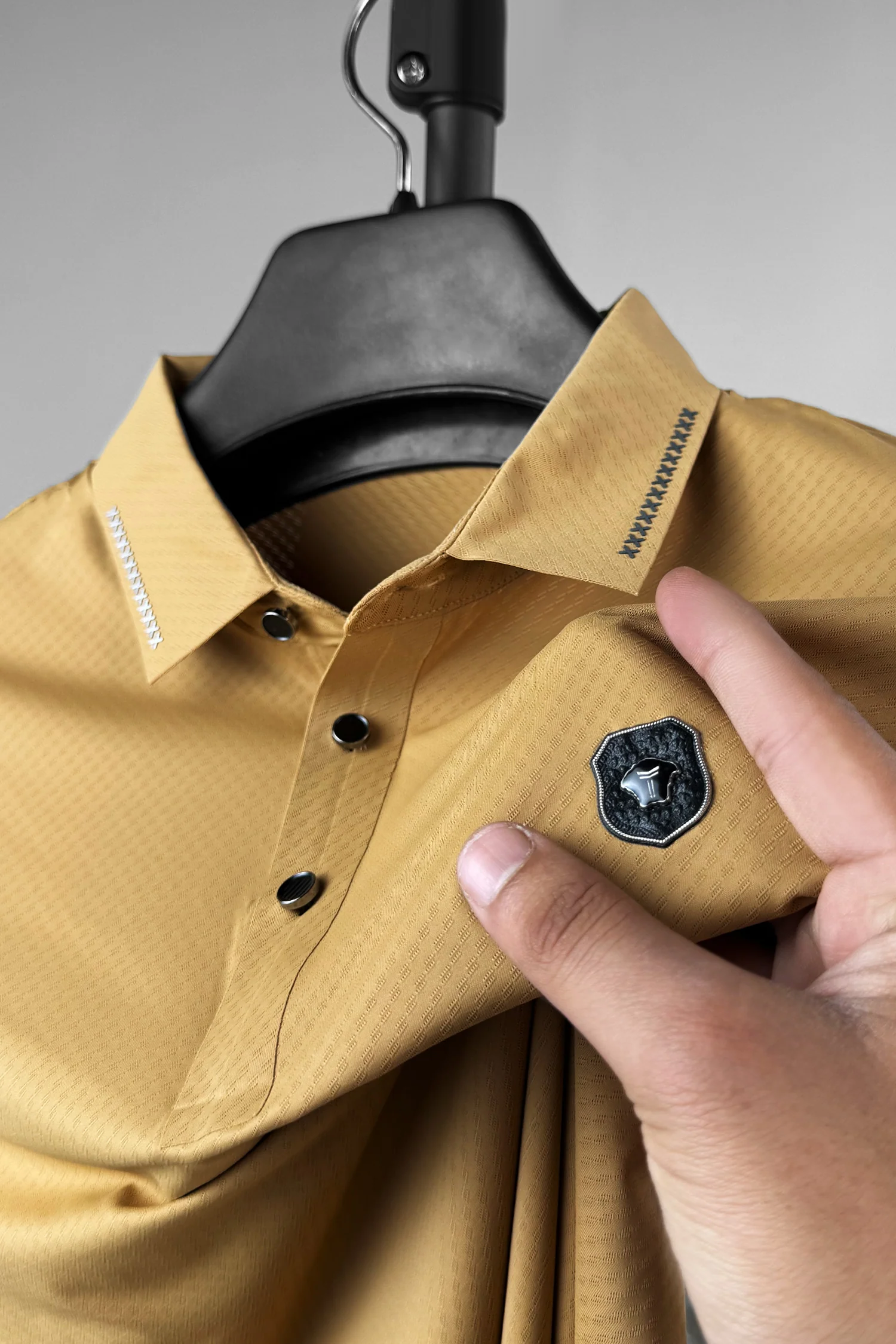 Turbo Royal Luxury Stitchless Men's Polo Shirt - Image 5