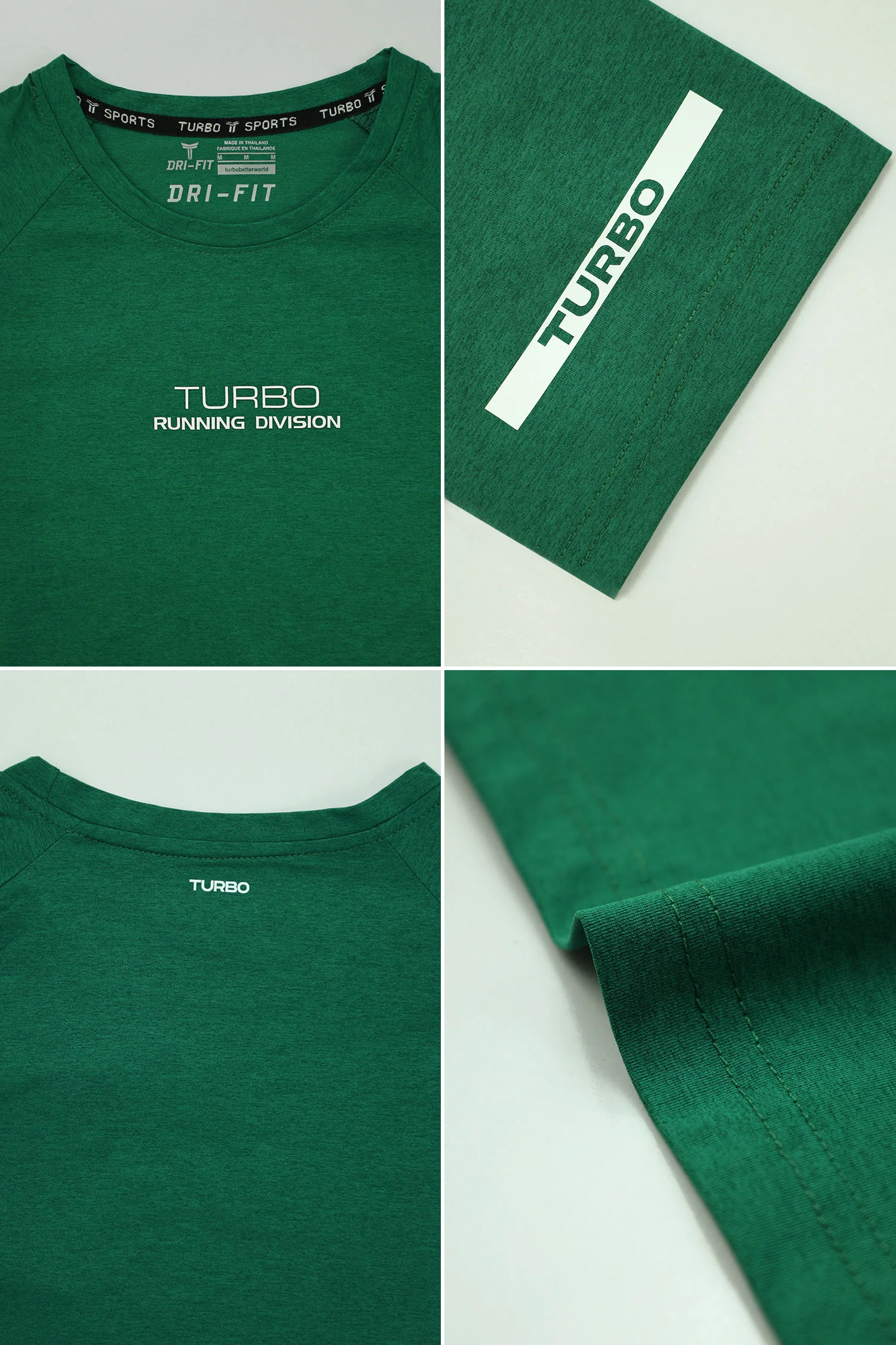 Turbo 'Running Division' Raglan Sleeve Dry-Fit Tee - Image 6