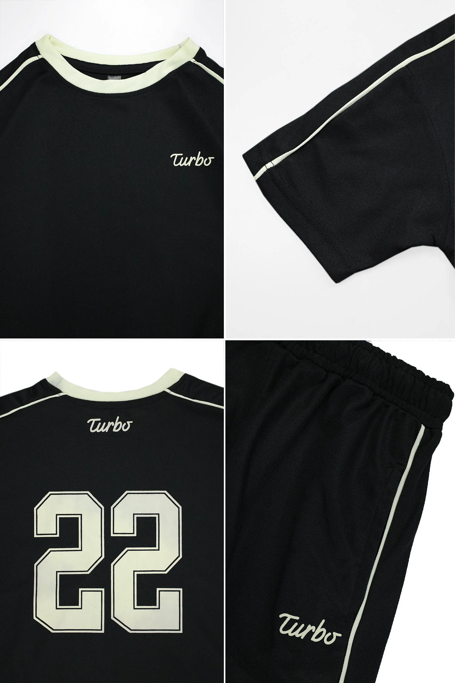 Turbo Rustic Rush Younger Kids Co-Ord Set In Black - Image 4