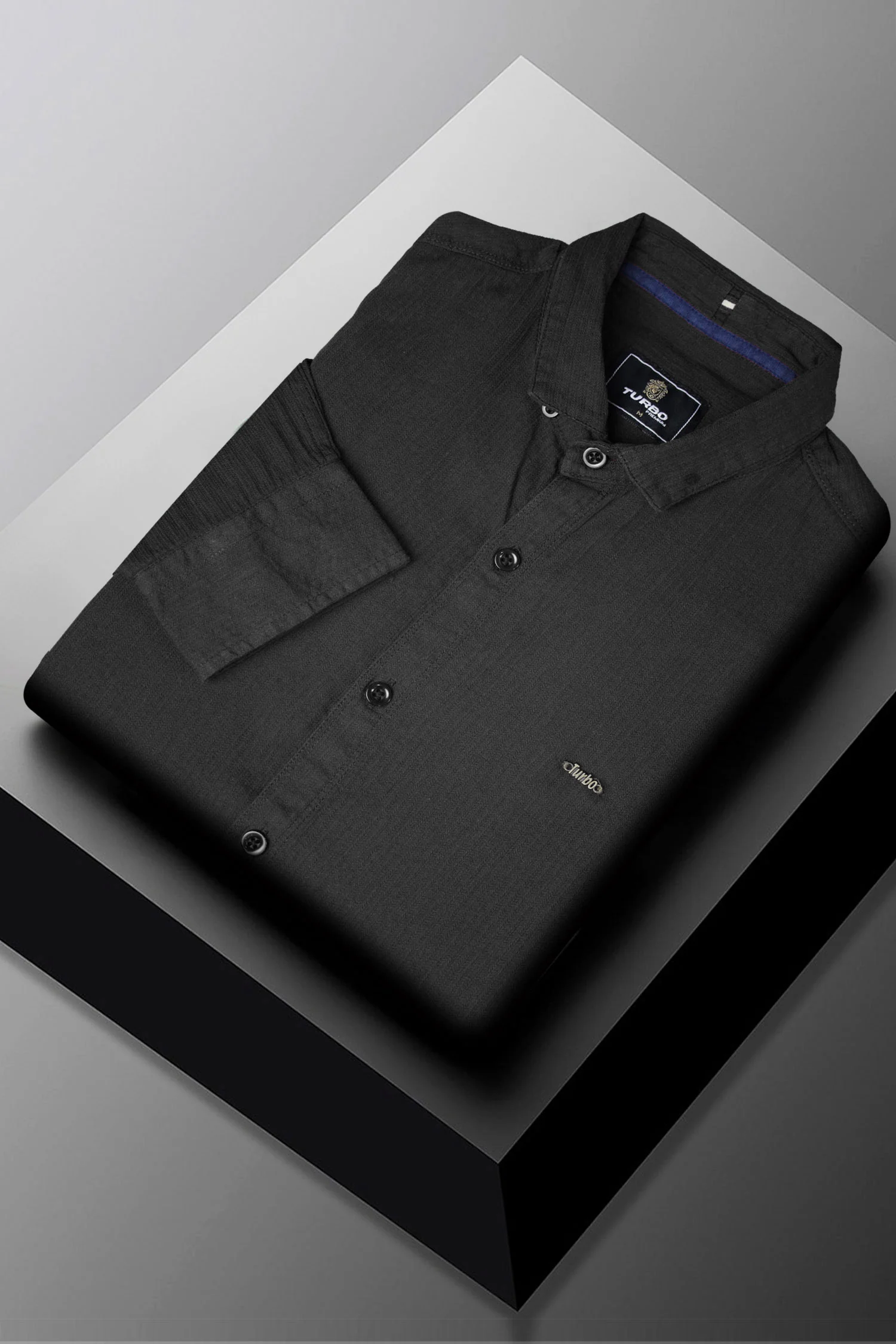Turbo Self Lining Long Sleeve Cotton Casual Shirt - Image 19