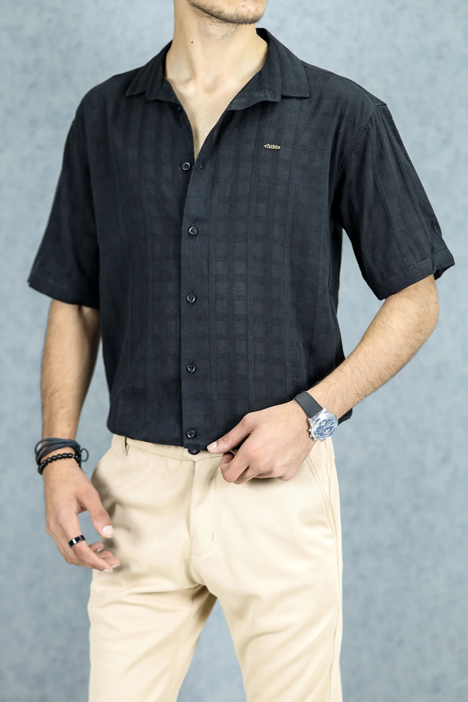 Turbo ShowOff Self Pattern Casual Shirt - Image 11